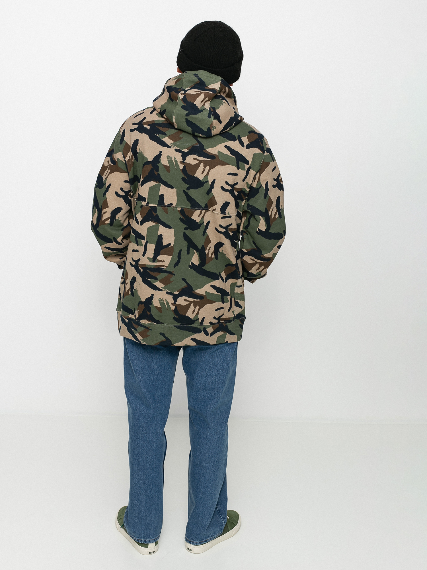 Globe Burly HD Kapucnis pulóver (olive camo)