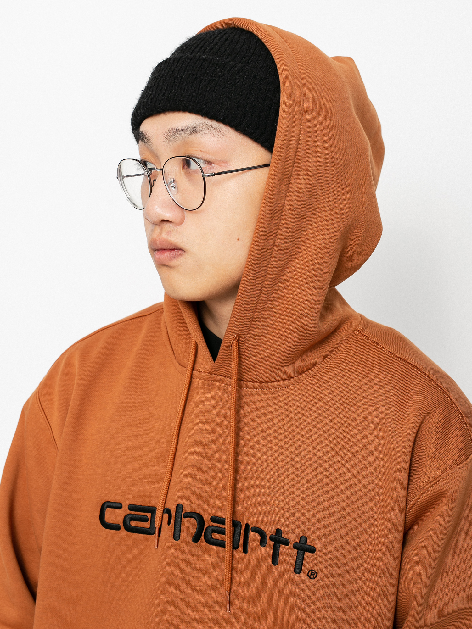 Carhartt WIP Sweat HD Kapucnis pulóver (rum/black)