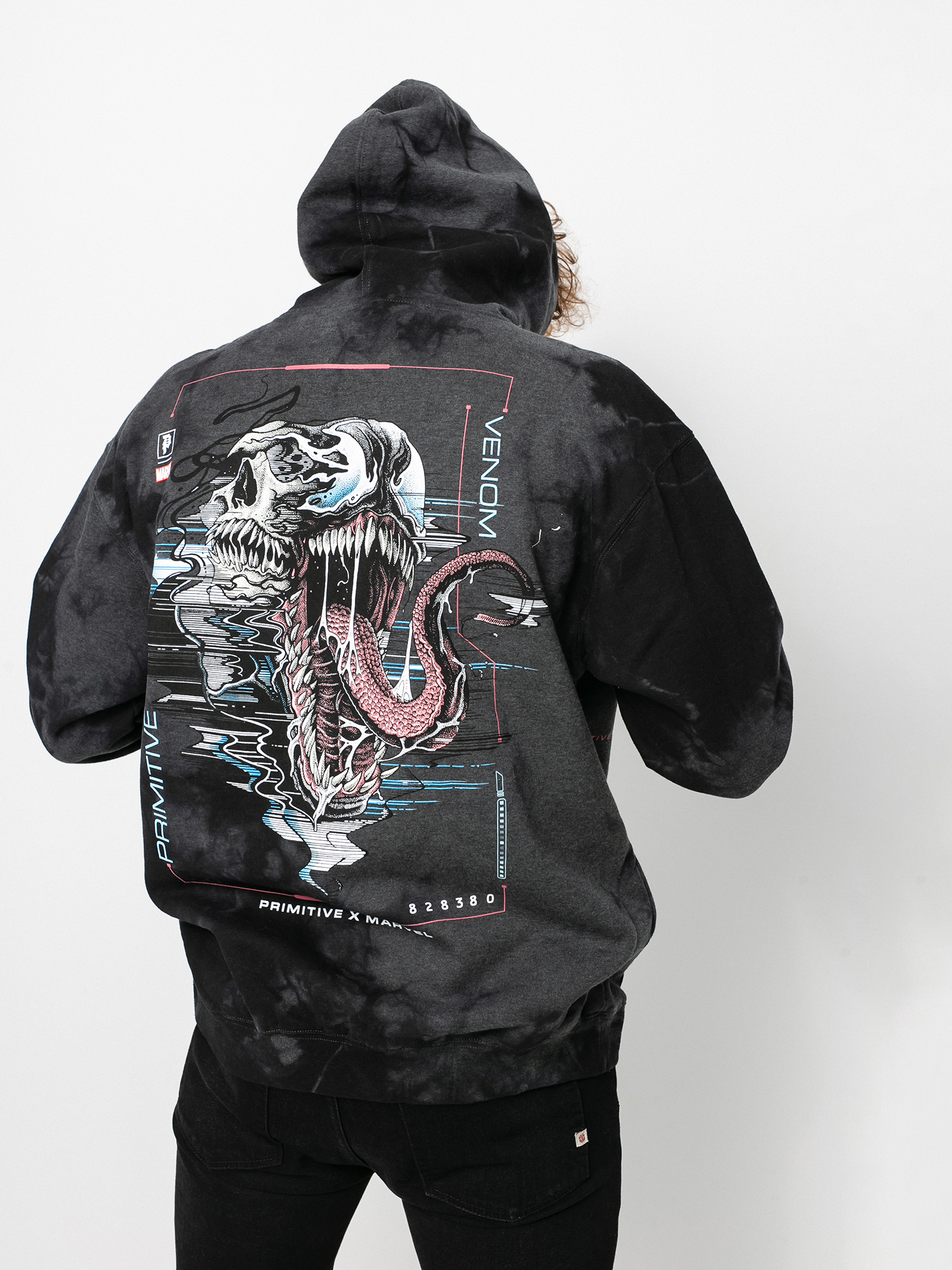 Primitive Venom Washed HD Kapucnis pulóver (black)