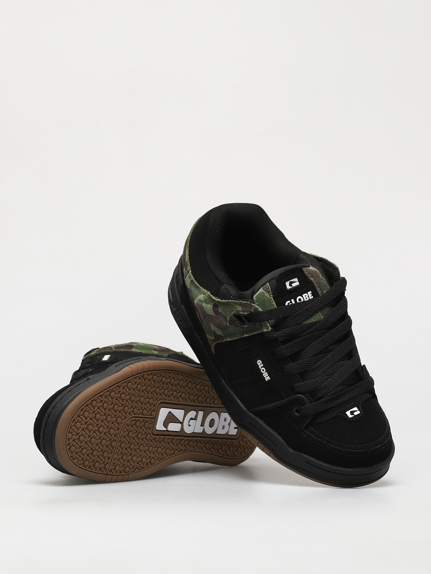 Globe Fusion Cipők (black/green camo)