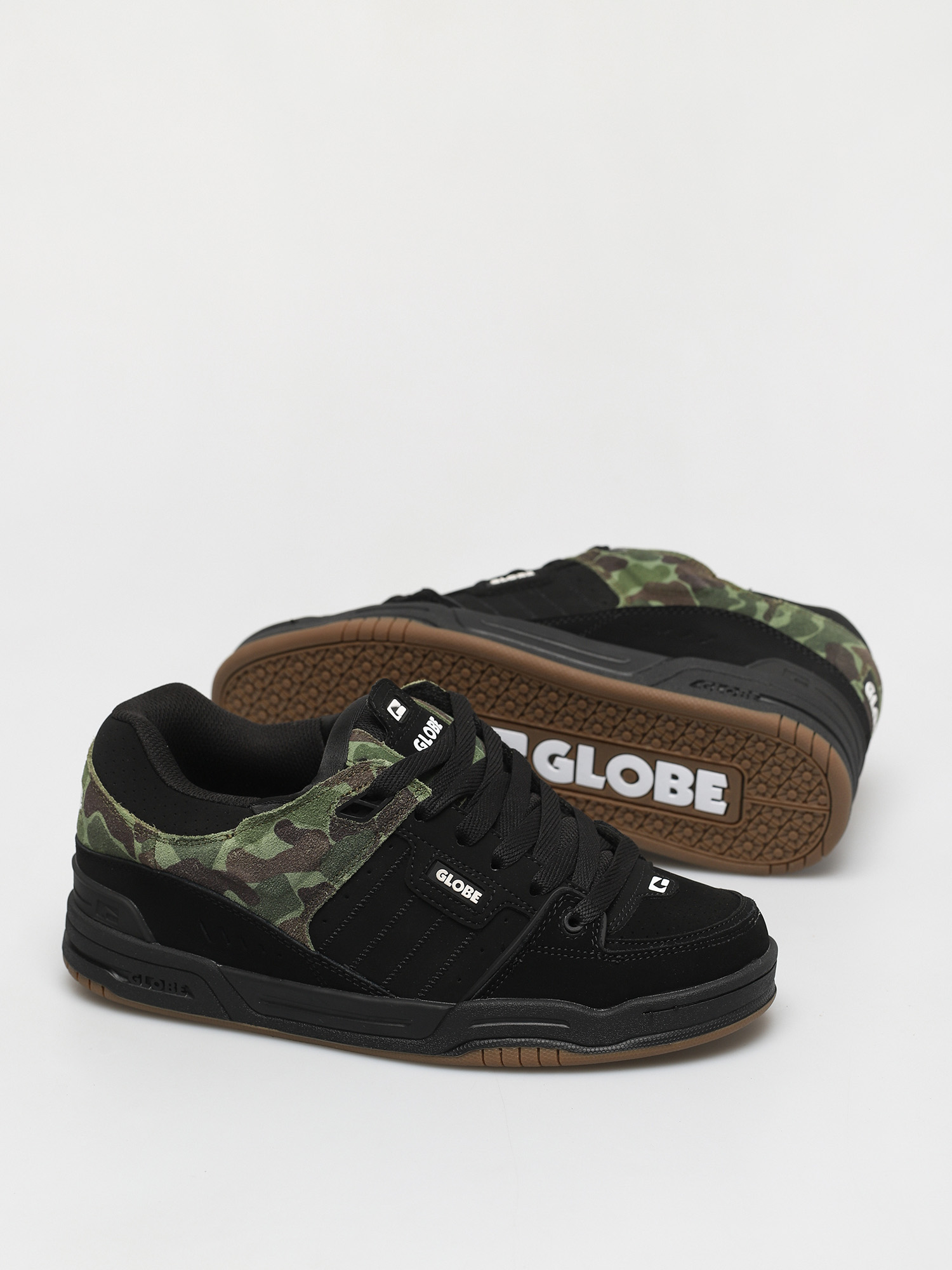 Globe Fusion Cipők (black/green camo)