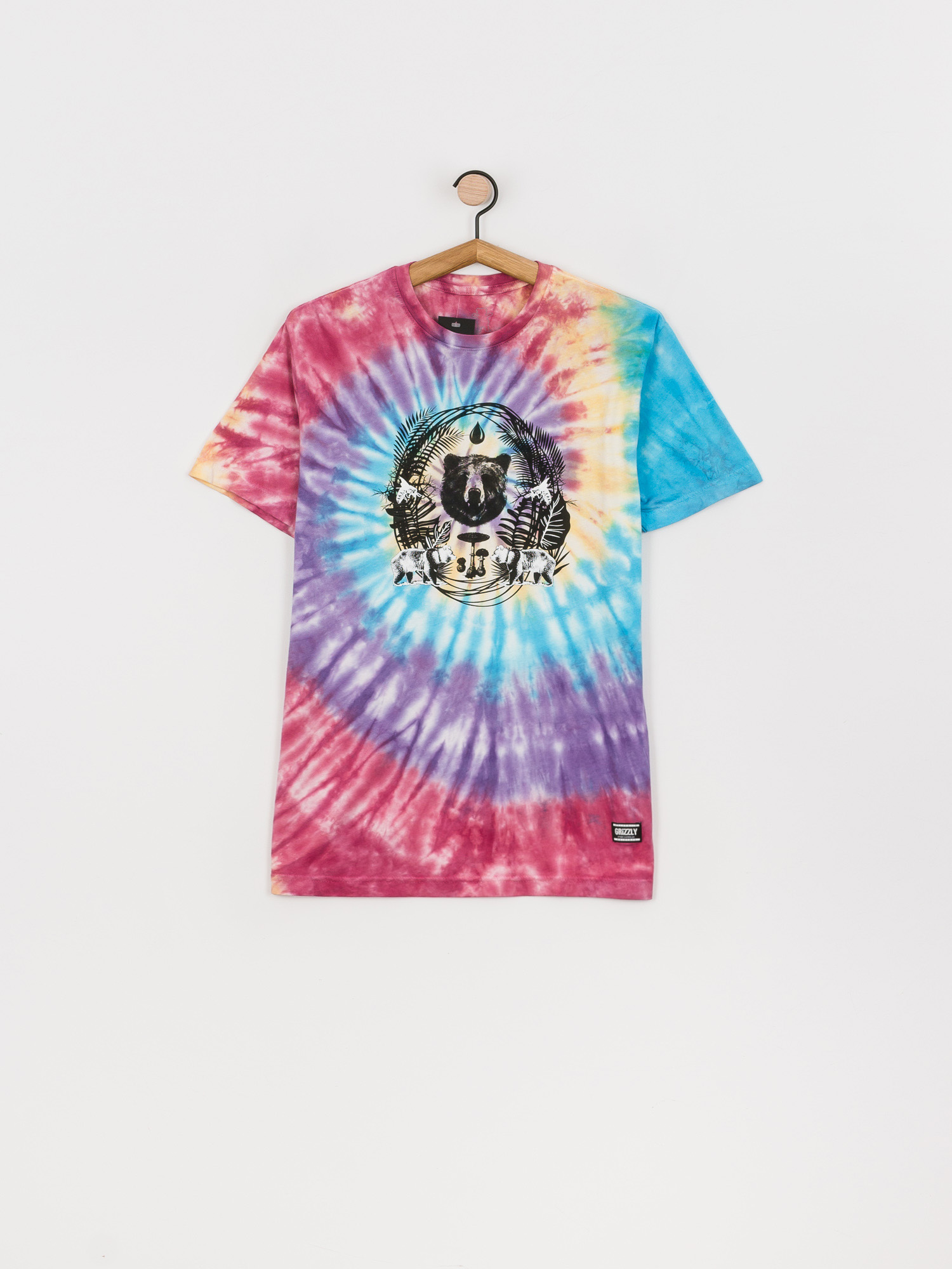 Grizzly Griptape Animal Kingdom Ujjatlan felső (tie dye)