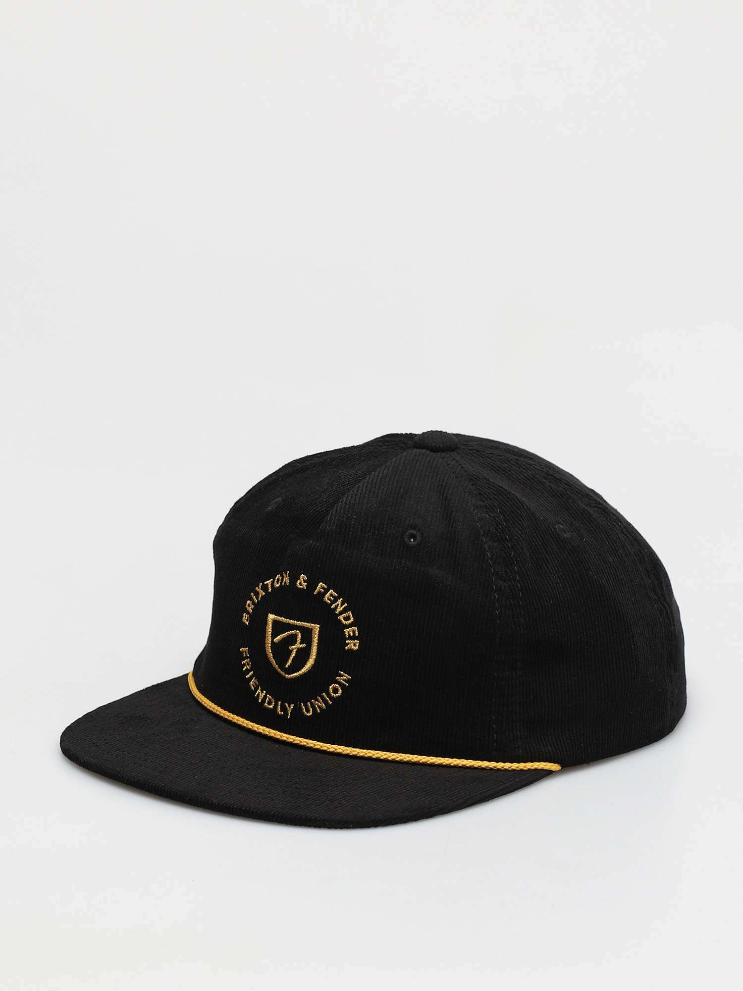 Brixton Fender Electric Mp Snapback Baseball sapka (black/mustard)