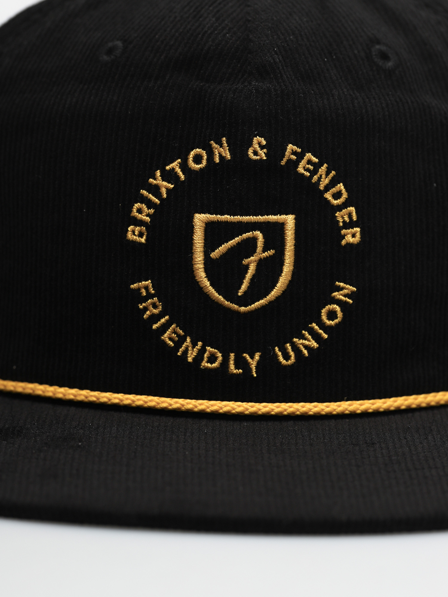 Brixton Fender Electric Mp Snapback Baseball sapka (black/mustard)