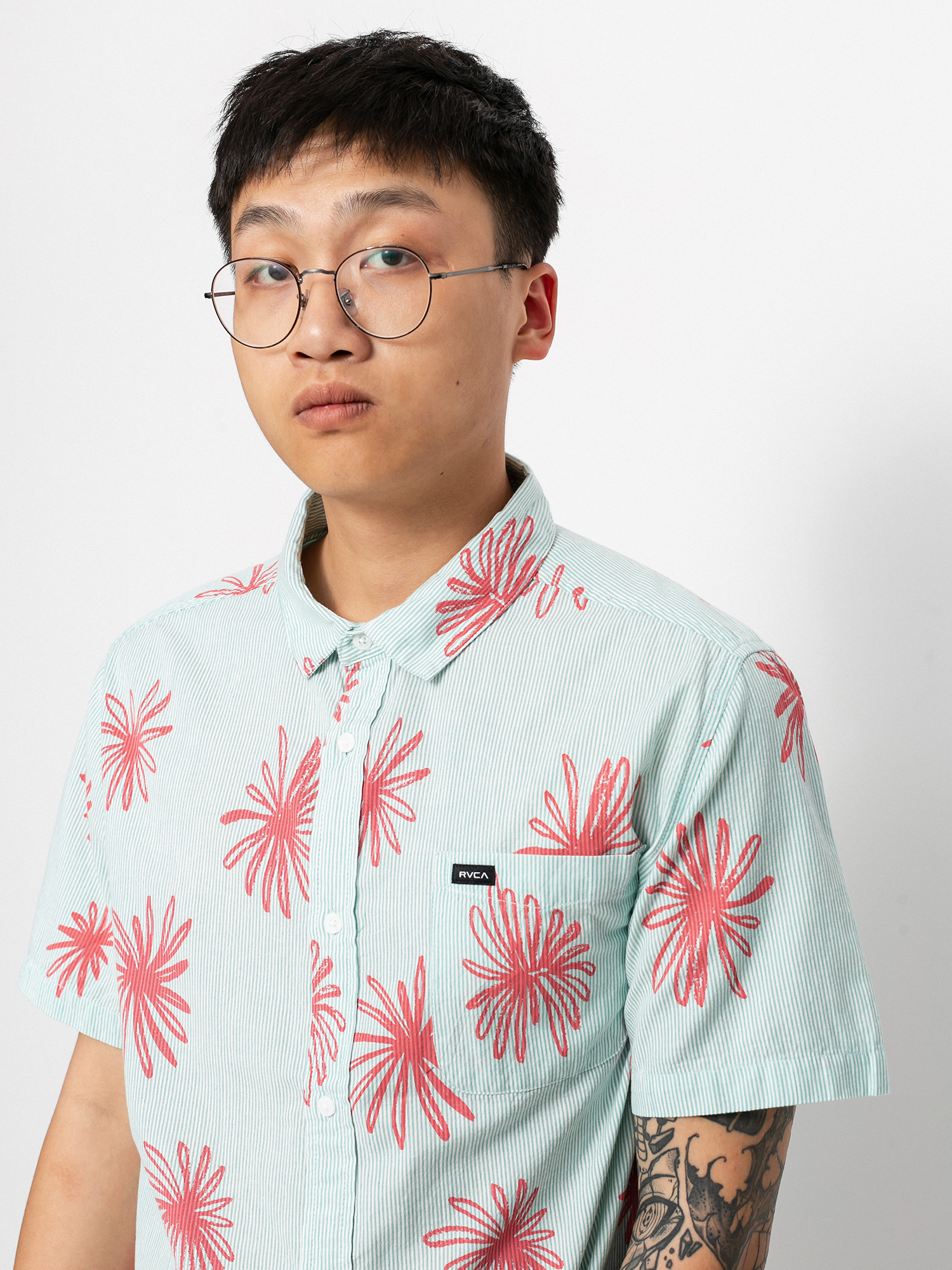 RVCA Whirls Ls Ing (coral pink)