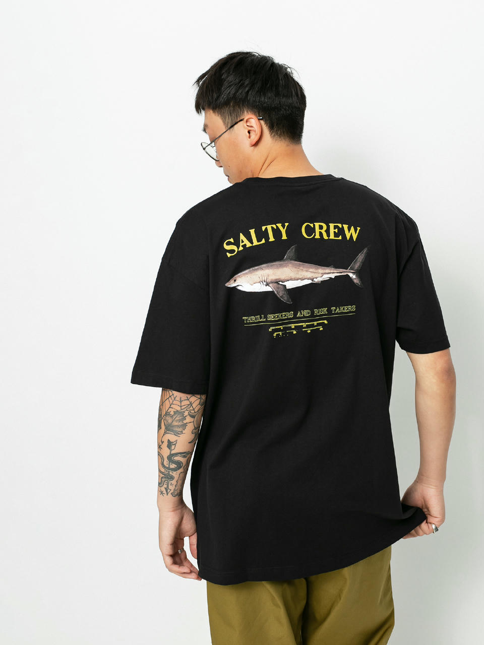 Ujjatlan felső Salty Crew Bruce Prenium (black)