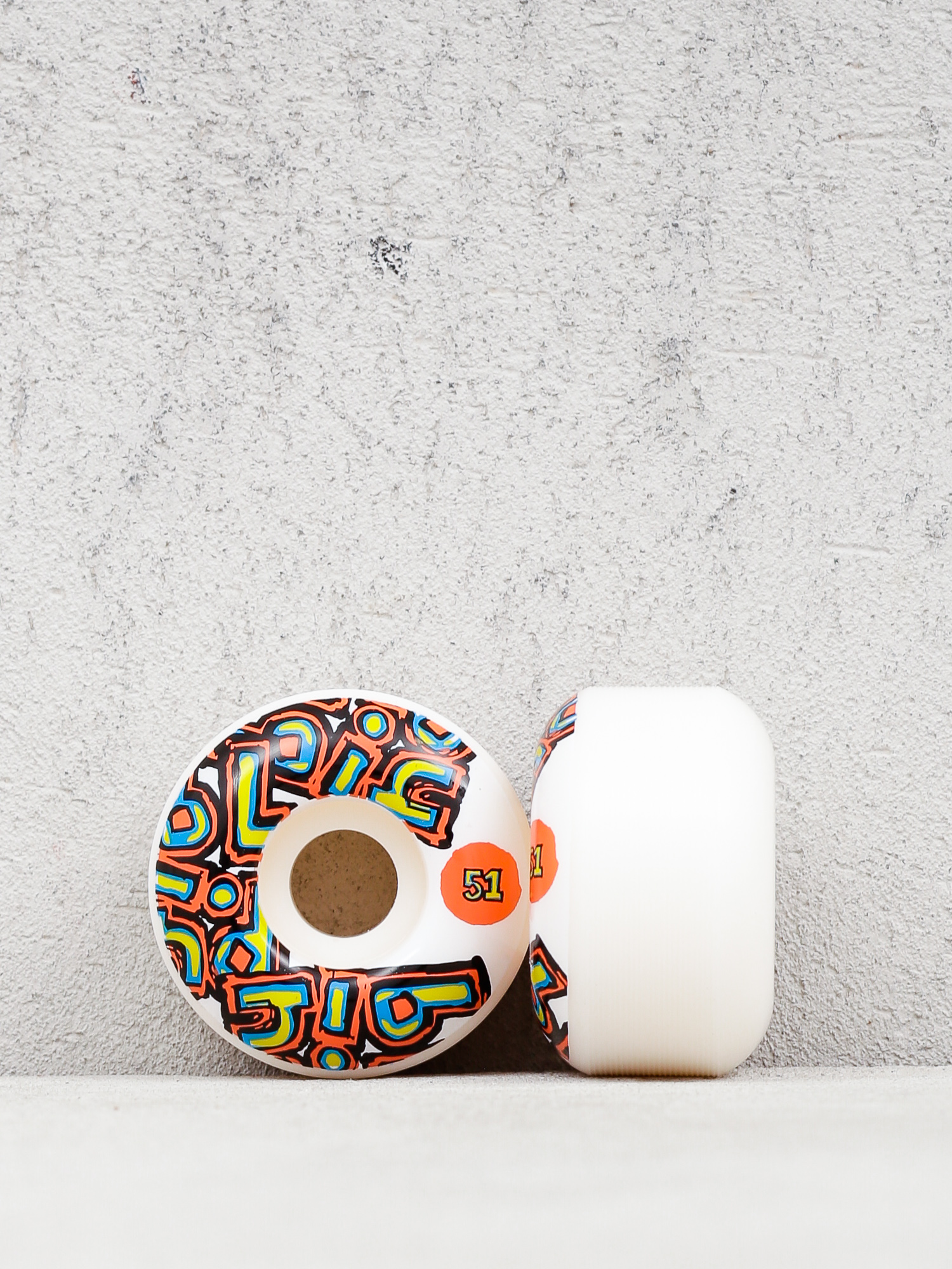 Blind Og Stacked Gördeszka kerék (white)