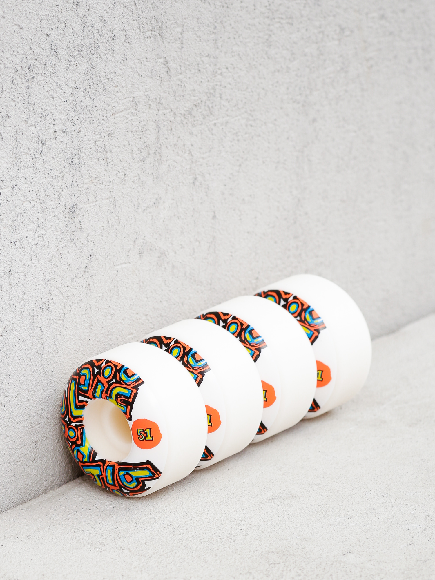 Blind Og Stacked Gördeszka kerék (white)