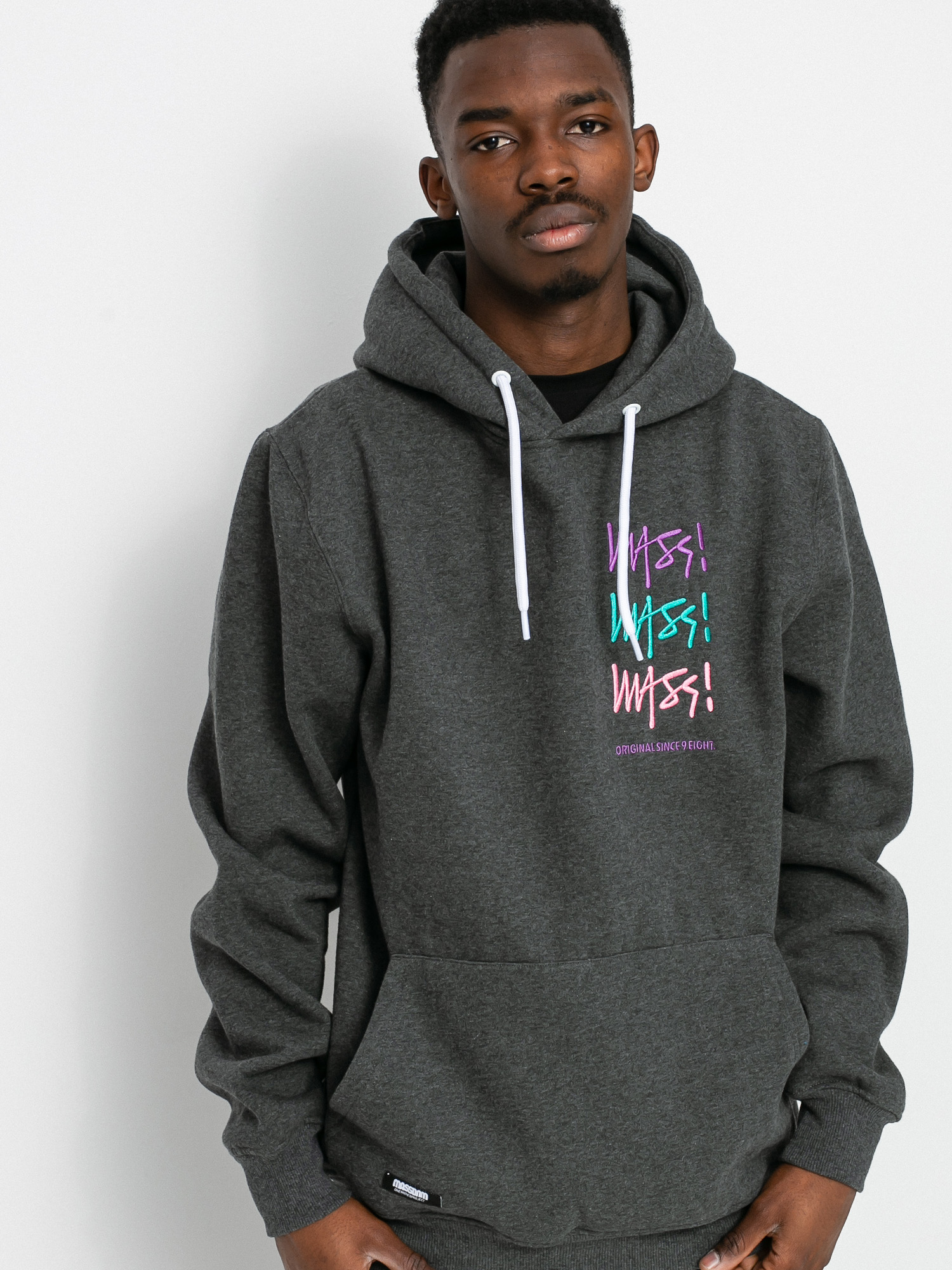 MassDnm Multisign HD Kapucnis pulóver (dark heather grey)