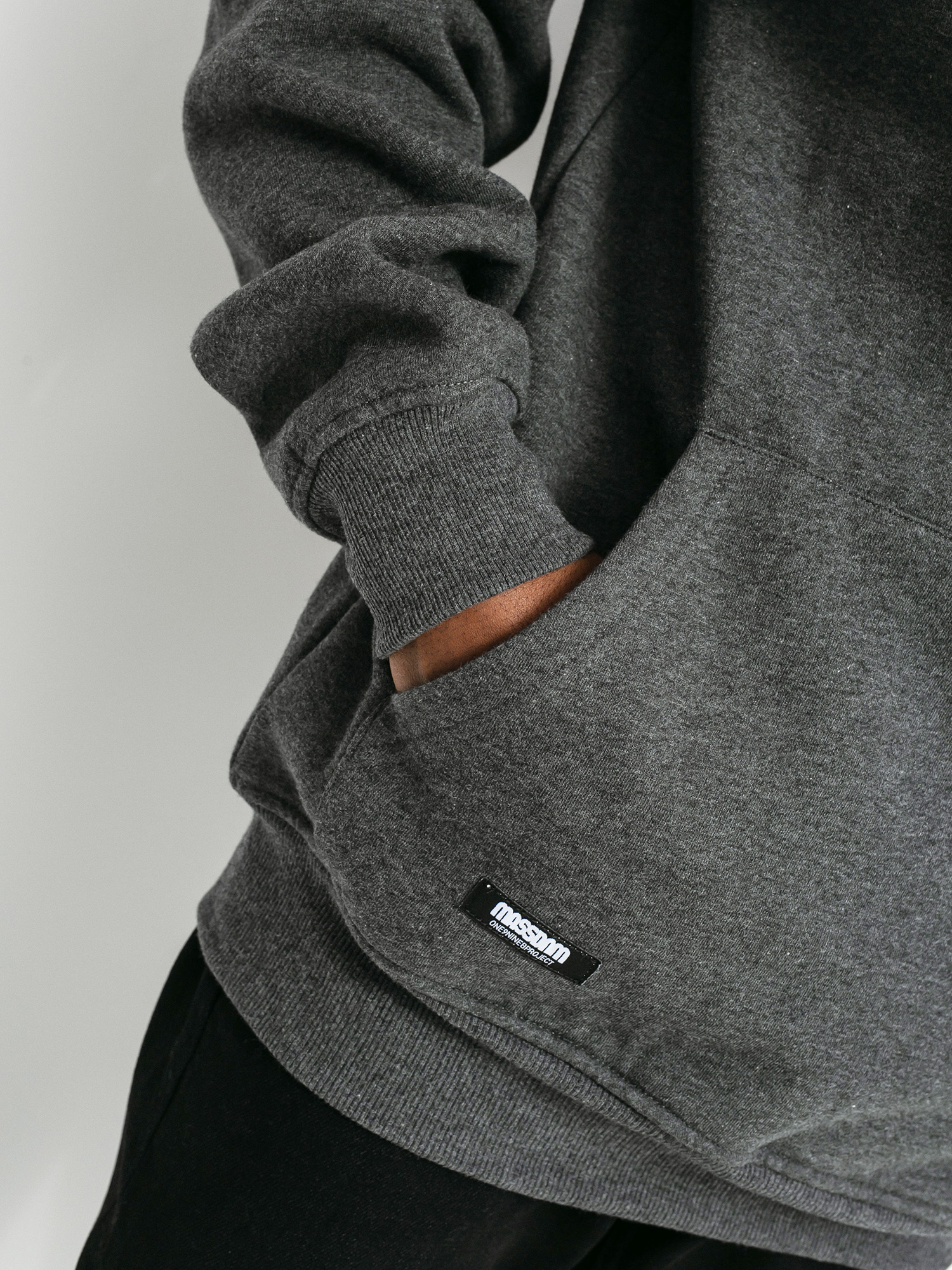 MassDnm Multisign HD Kapucnis pulóver (dark heather grey)