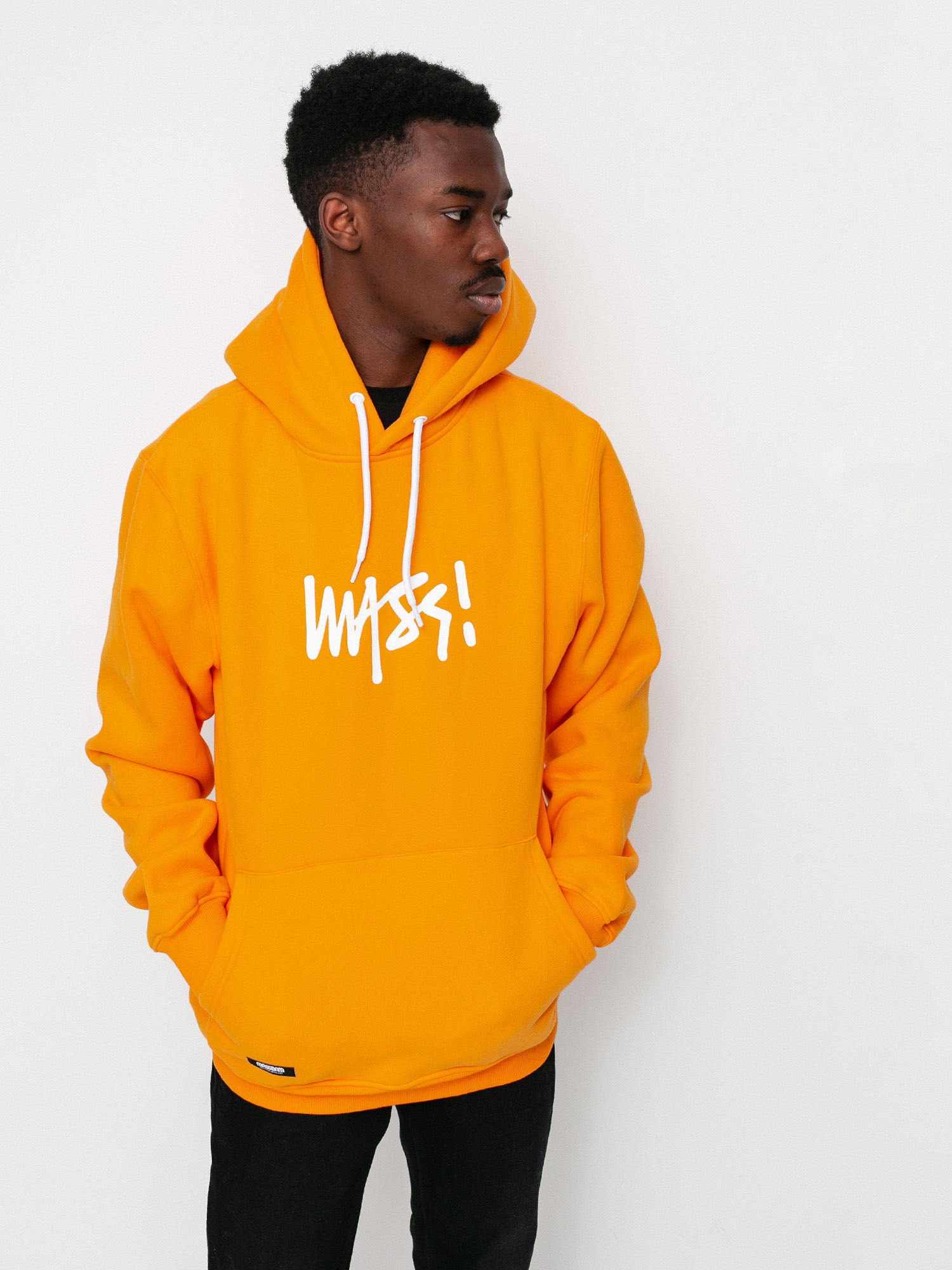 MassDnm Signature Small Logo HD Kapucnis pulóver (orange)