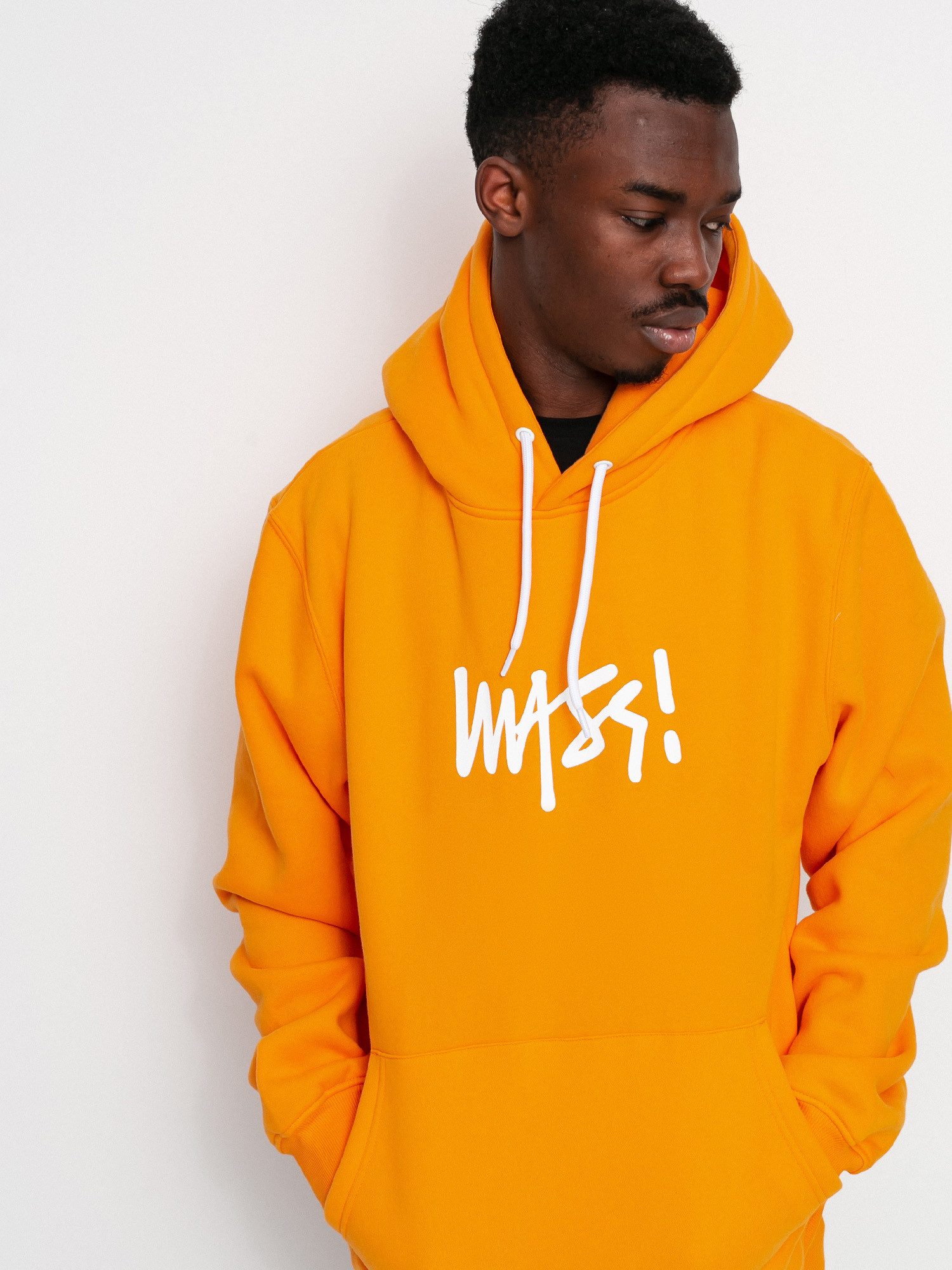 MassDnm Signature Small Logo HD Kapucnis pulóver (orange)