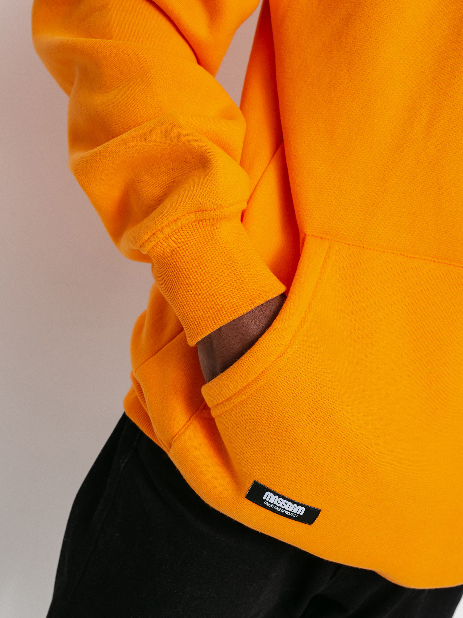 MassDnm Signature Small Logo HD Kapucnis pulóver (orange)