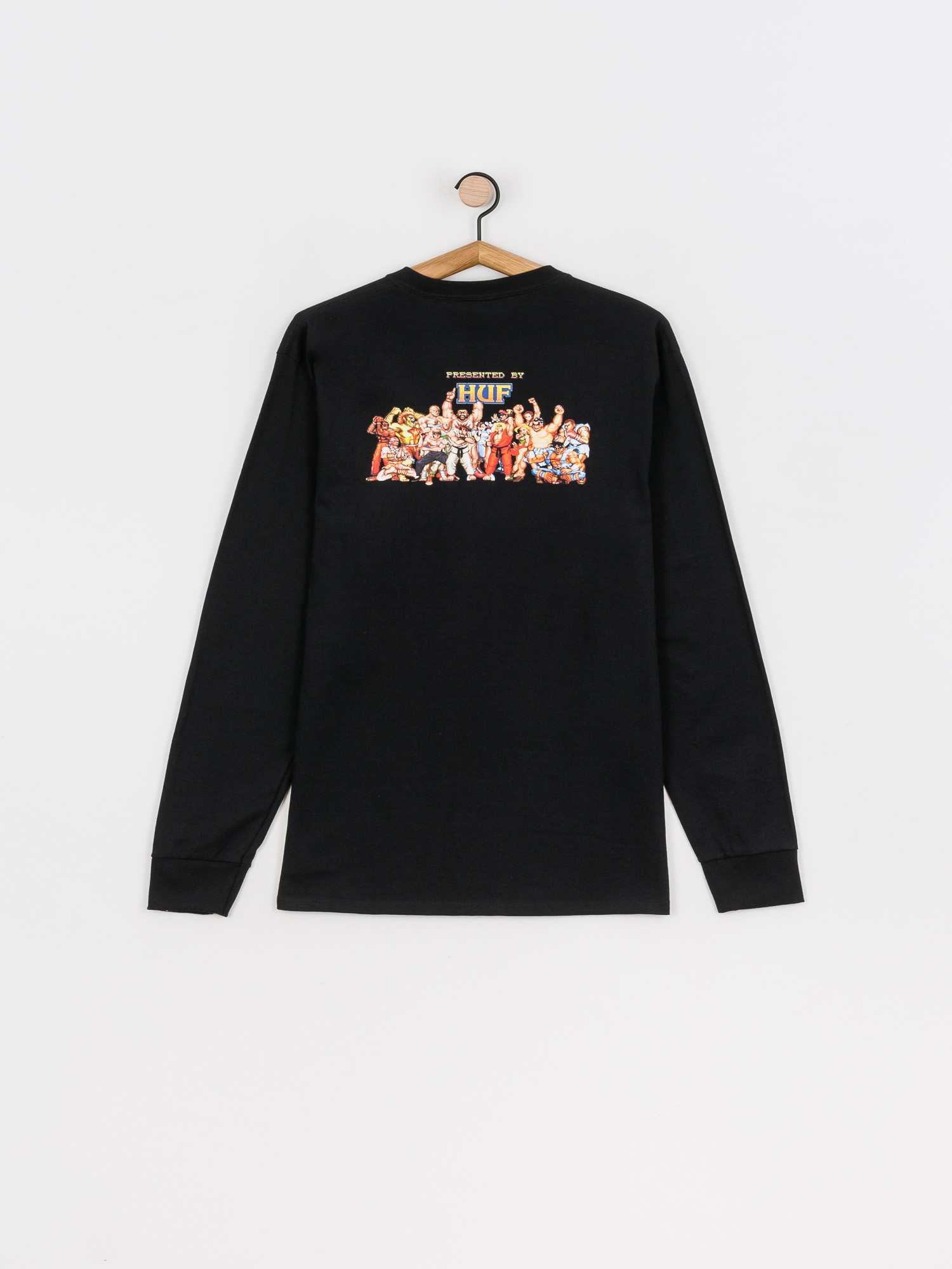 HUF X Street Fighter Ending Hosszú ujjú felső (black)