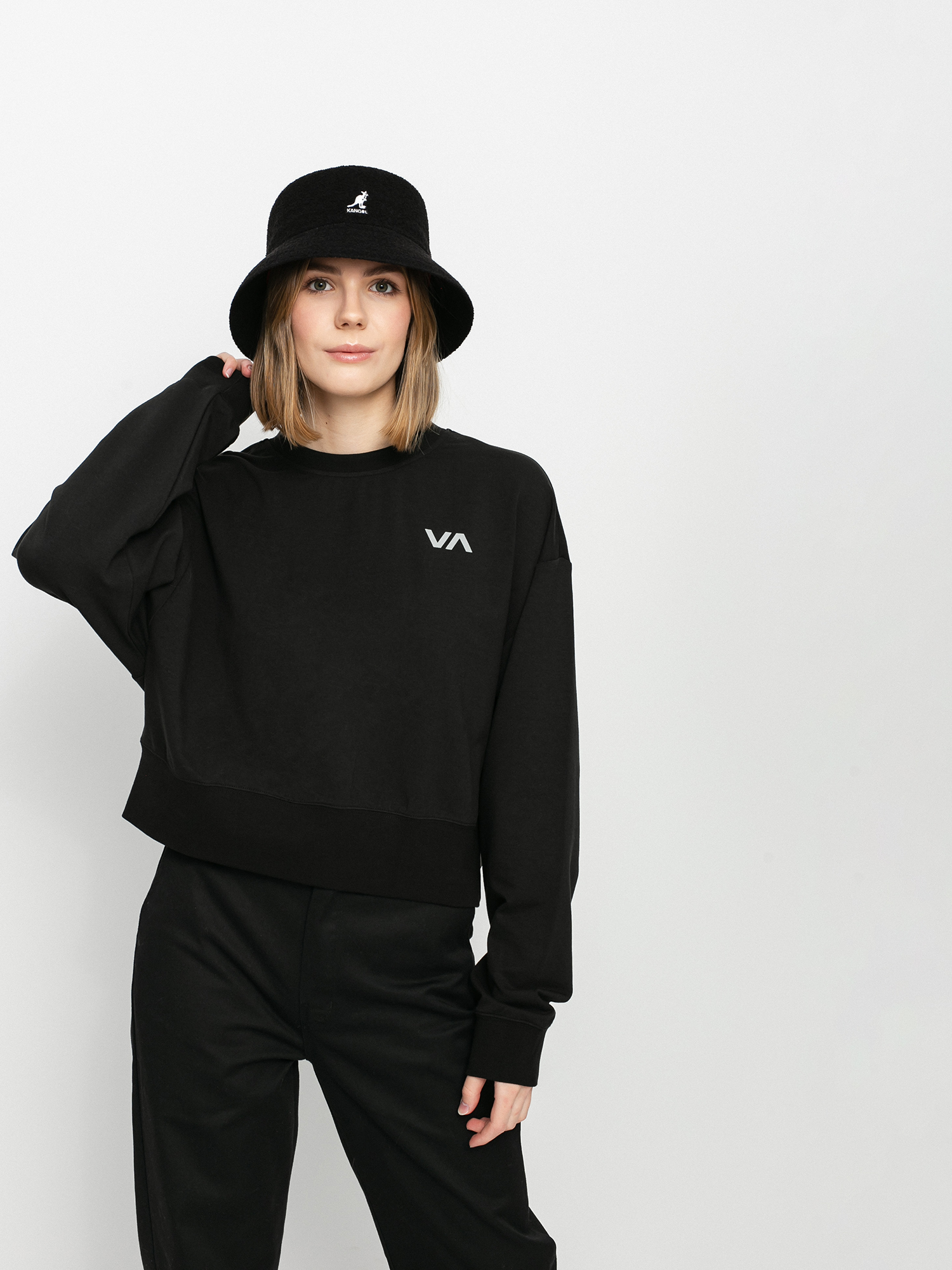 RVCA Fashion Crew Pulóver (black)
