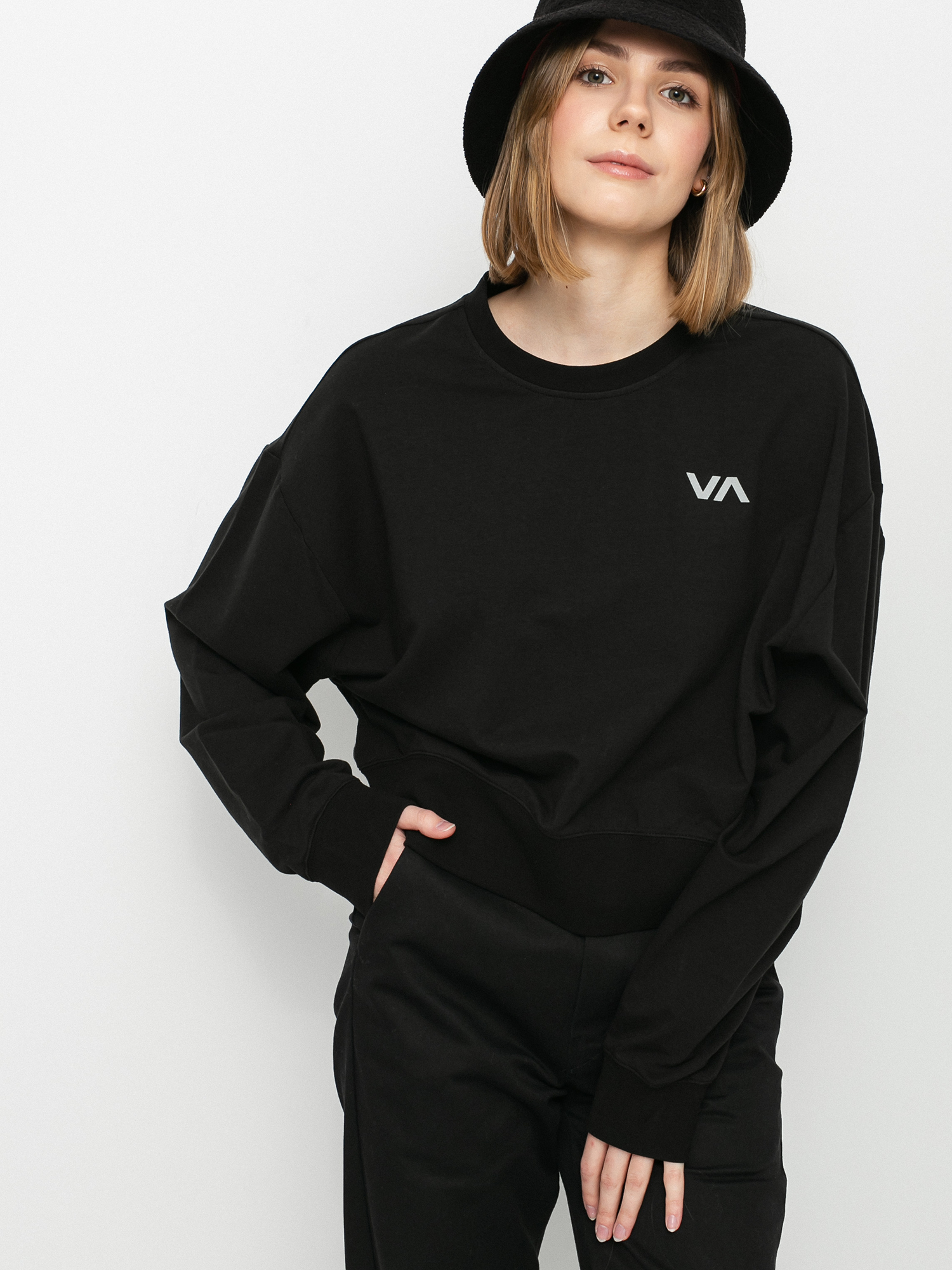 RVCA Fashion Crew Pulóver (black)