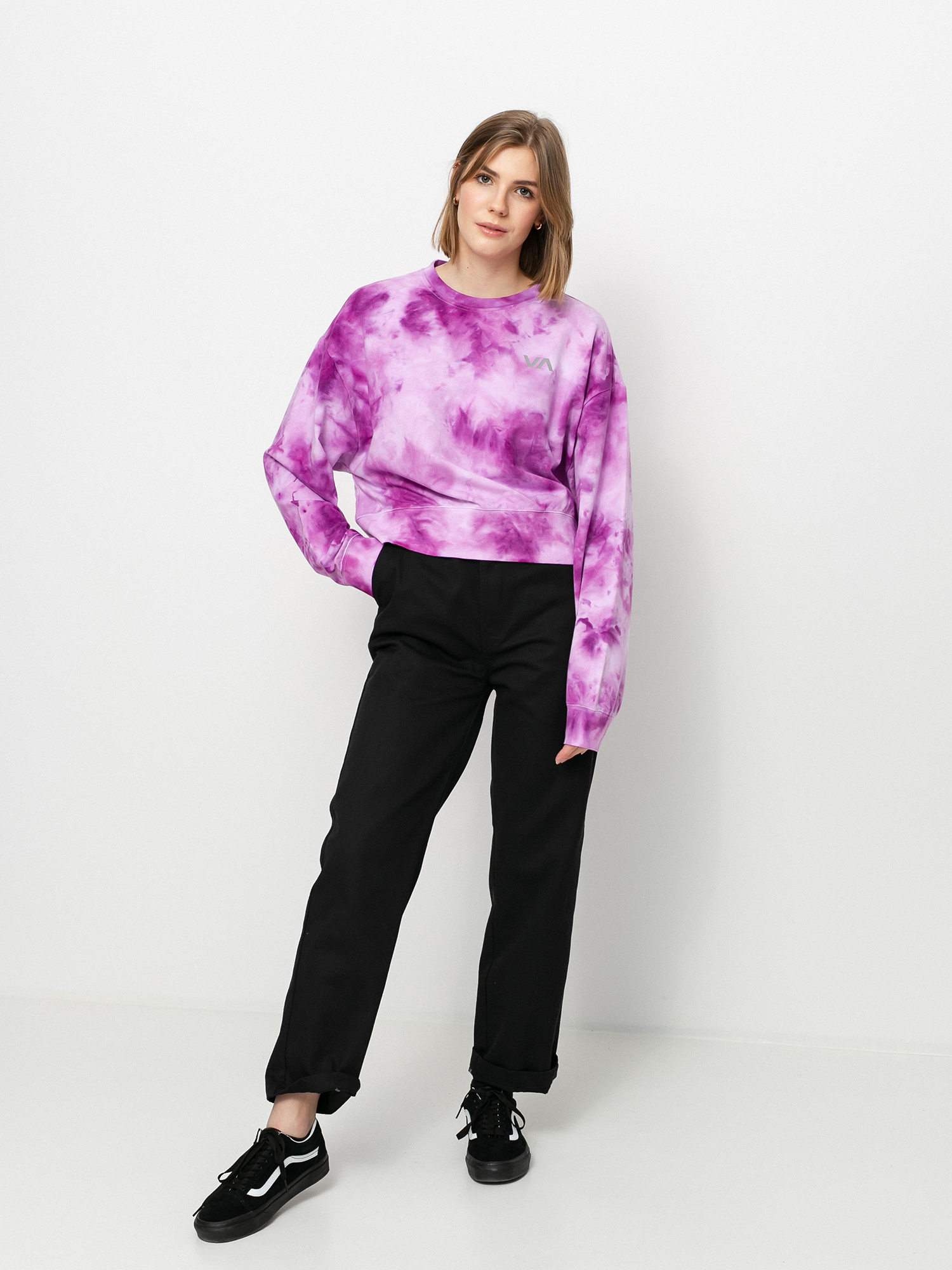 RVCA Fashion Crew Pulóver (clover)