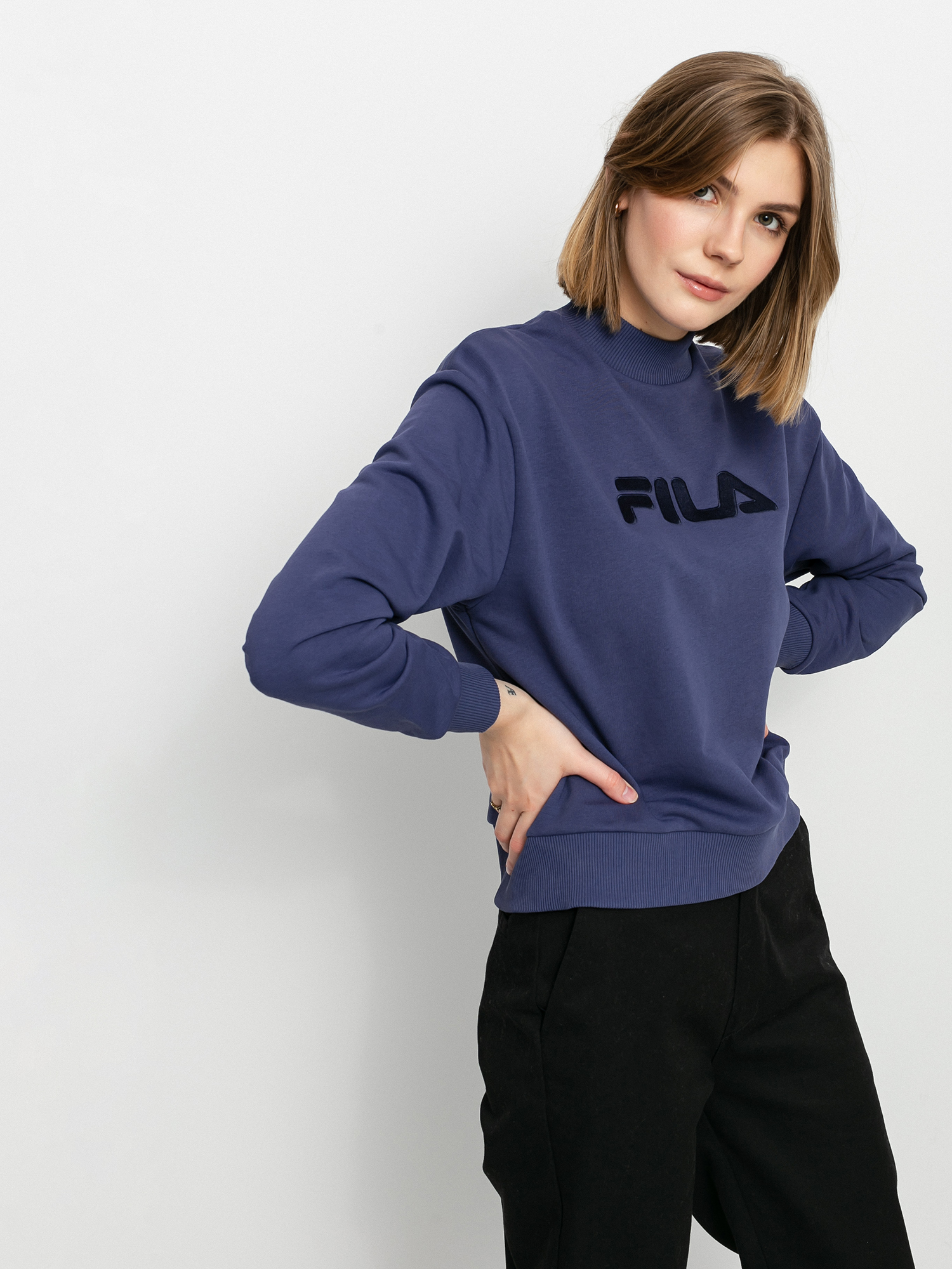 Fila Fauna Wide Cropped Wmn Pulóver (crown blue)