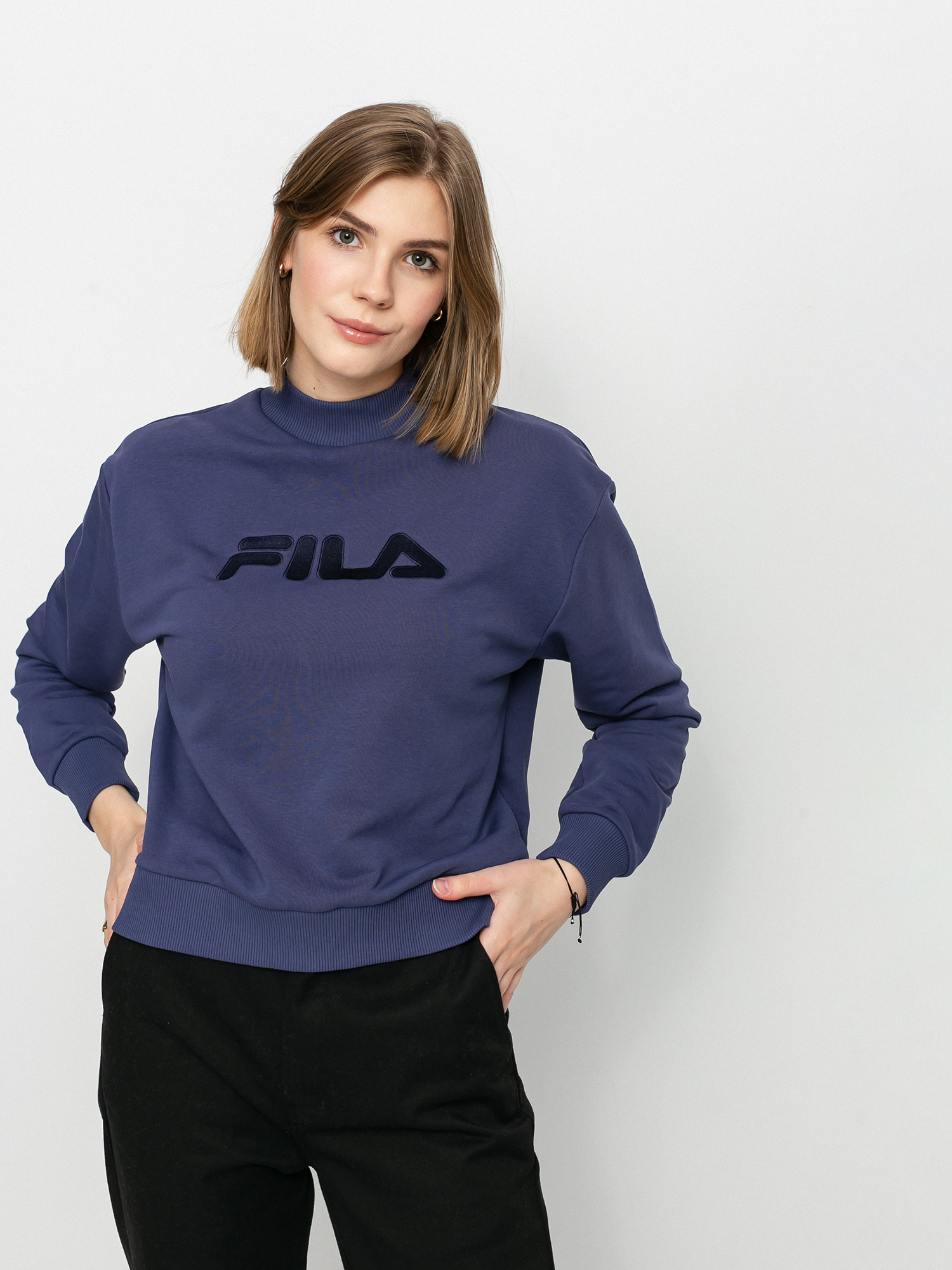 Fila Fauna Wide Cropped Wmn Pulóver (crown blue)
