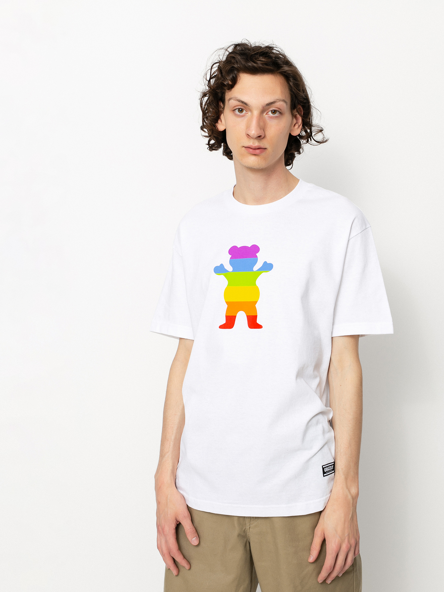 Grizzly Griptape Pride Bear Ujjatlan felső (white)