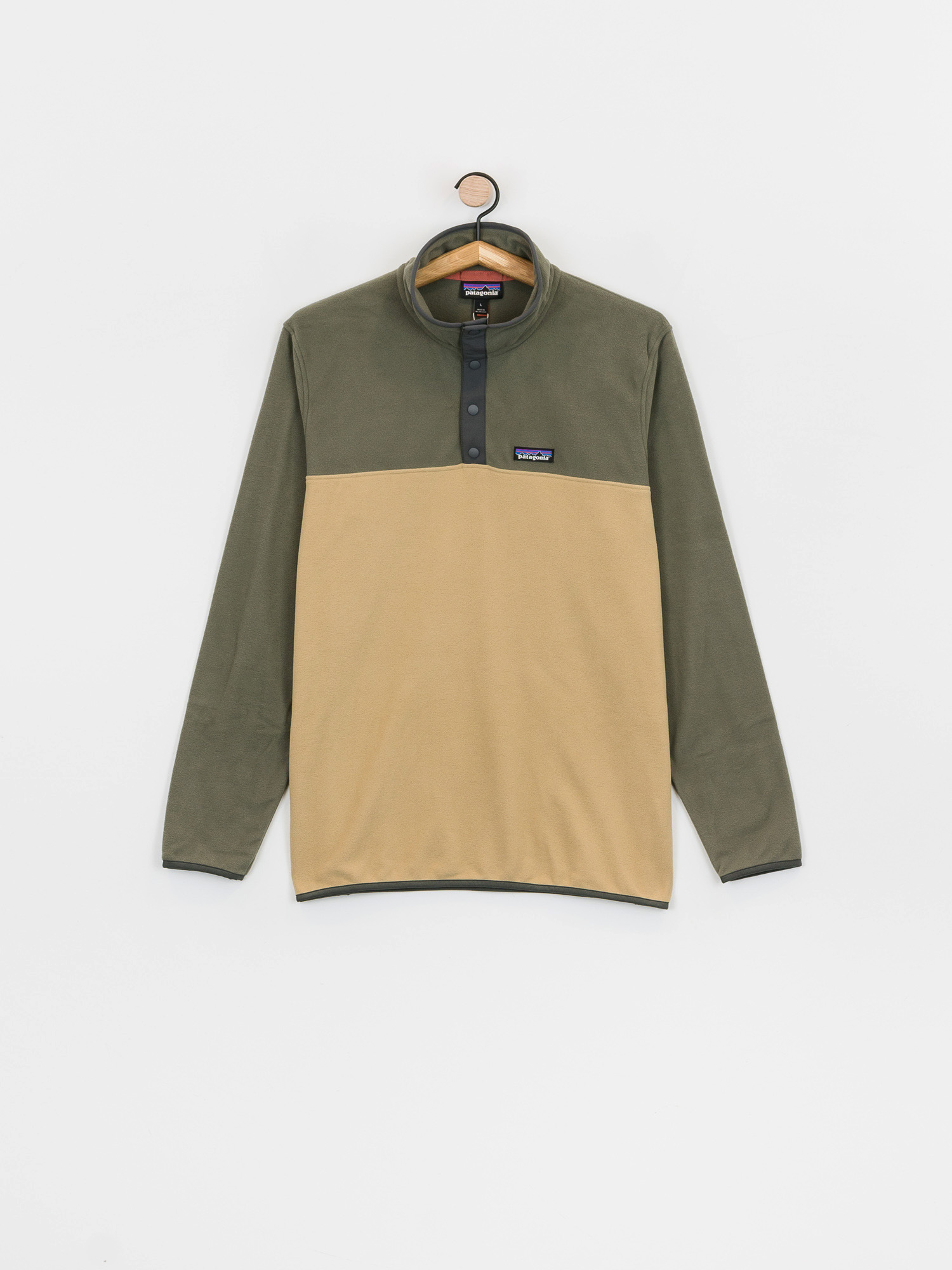 Férfi Patagonia Micro D Snap T Polár pulóver (classic tan)