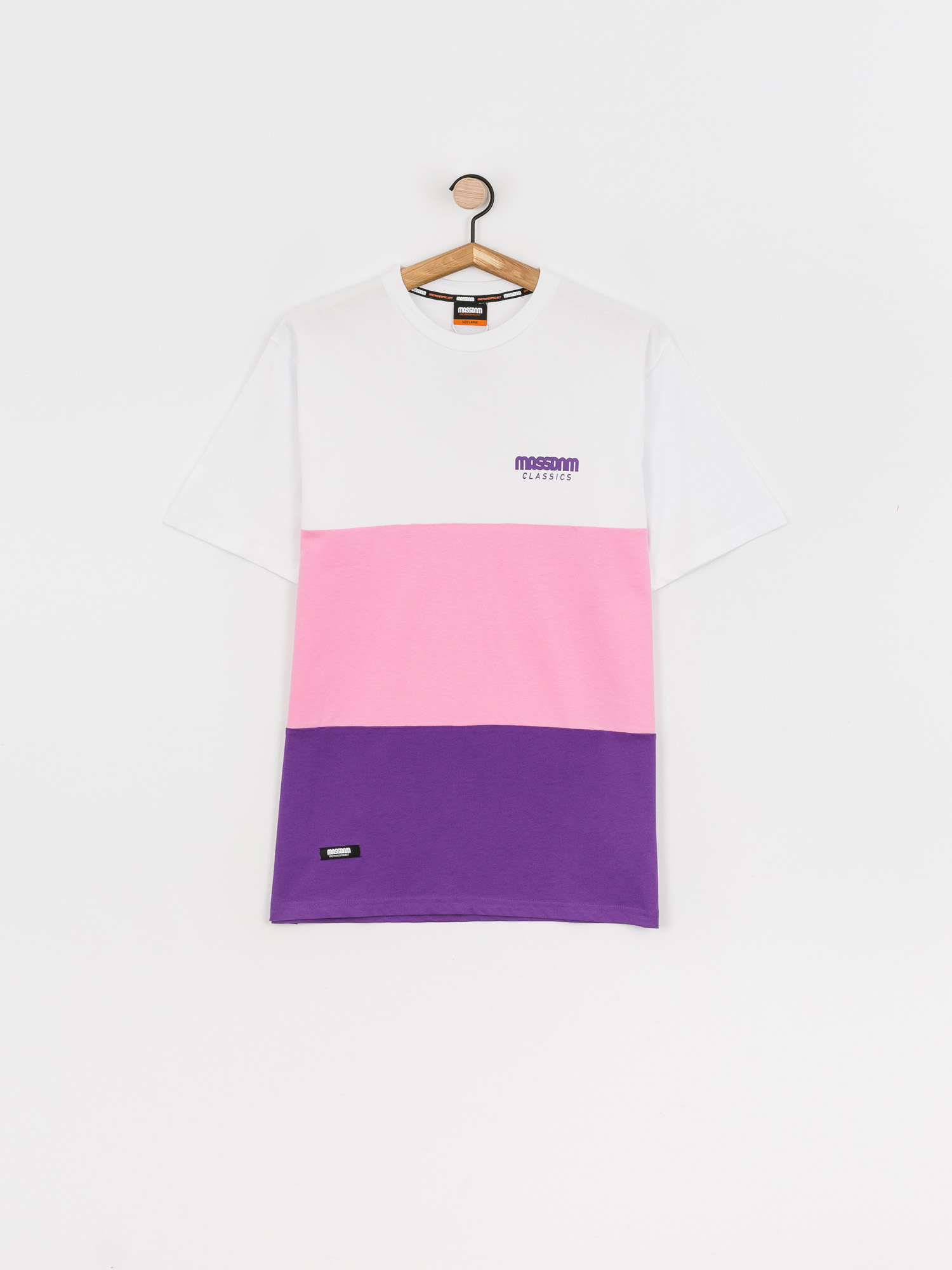 MassDnm Zone Ujjatlan felső (white/lt pink/purple)