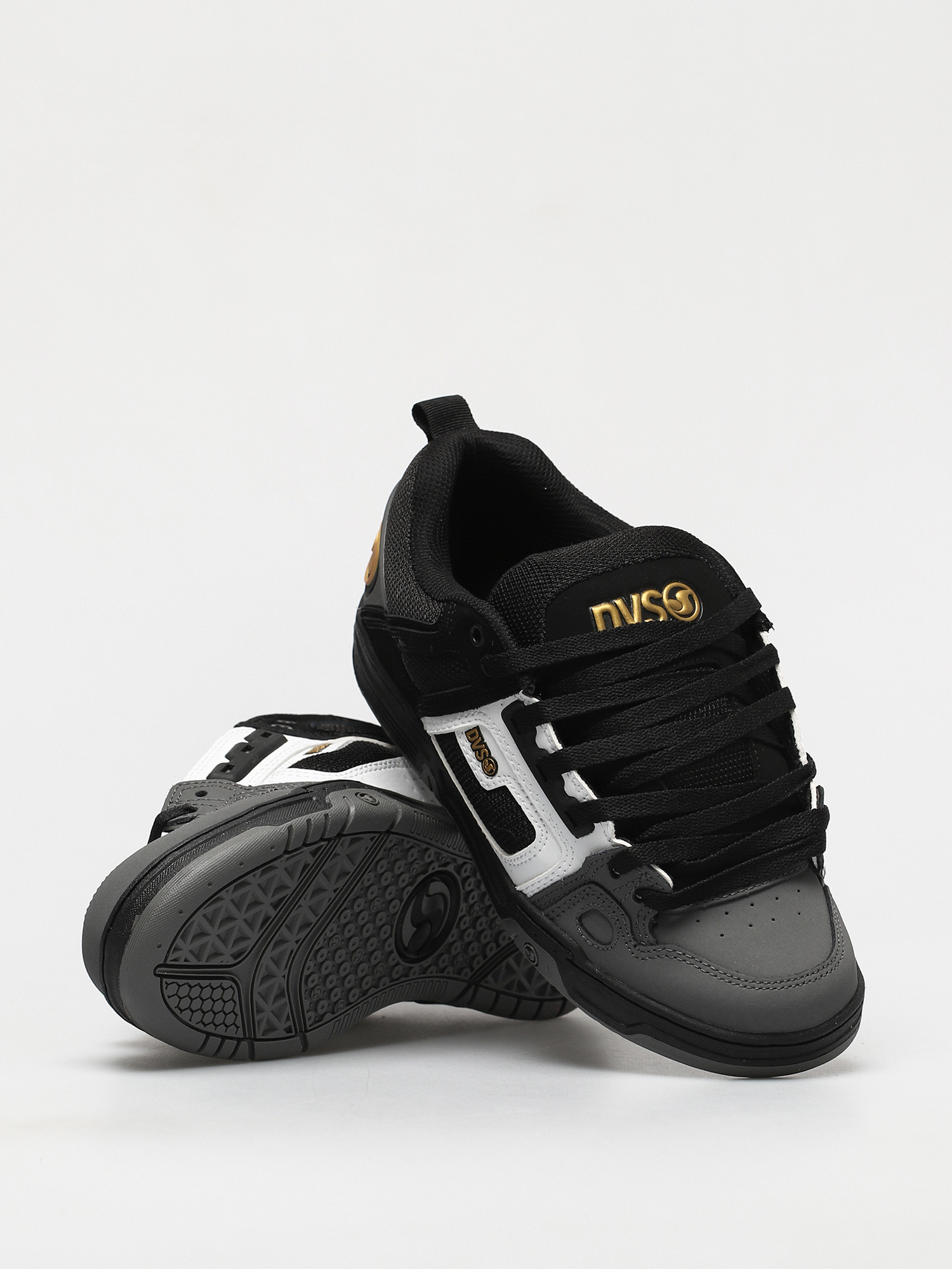 DVS Comanche Cipők (black white charcoal nubuck)