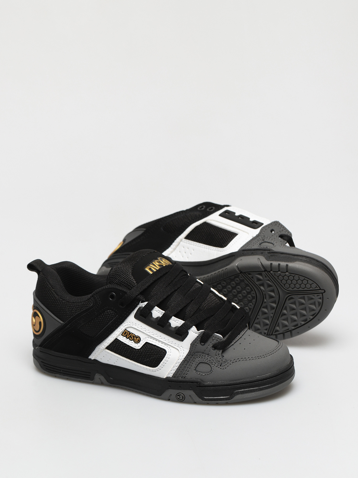 DVS Comanche Cipők (black white charcoal nubuck)