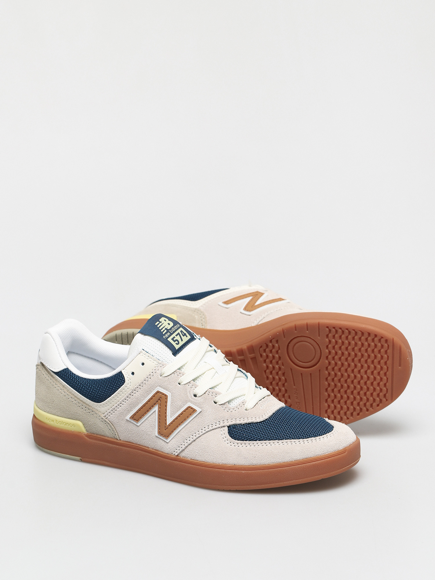 new balance all coasts 574 tan with green