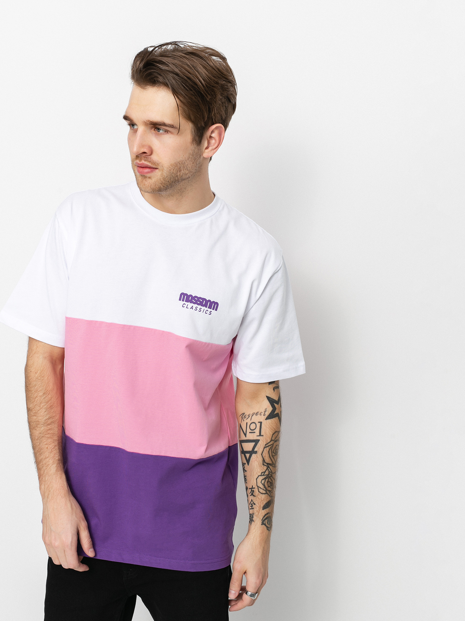 MassDnm Zone Ujjatlan felső (white/lt pink/purple)