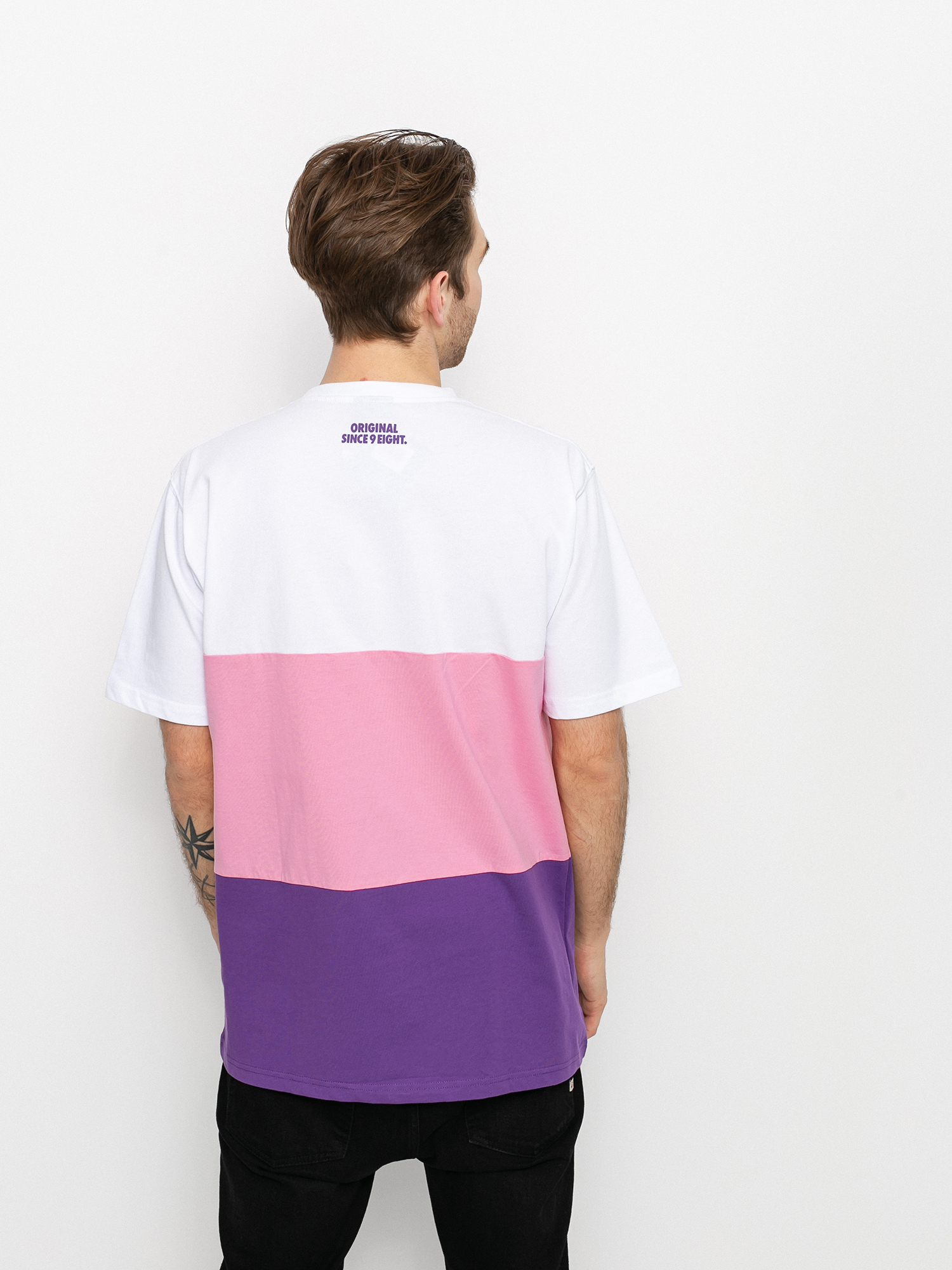 MassDnm Zone Ujjatlan felső (white/lt pink/purple)