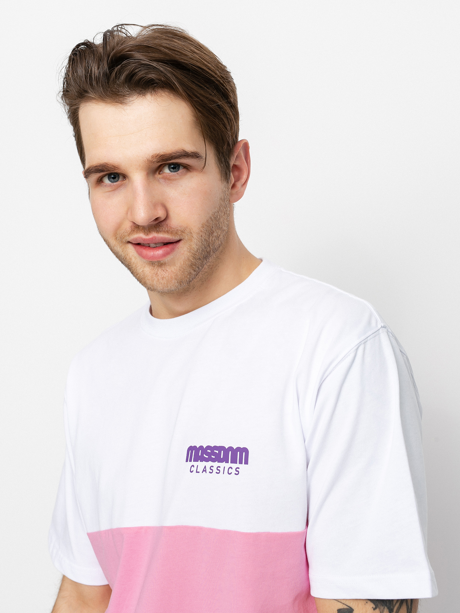 MassDnm Zone Ujjatlan felső (white/lt pink/purple)