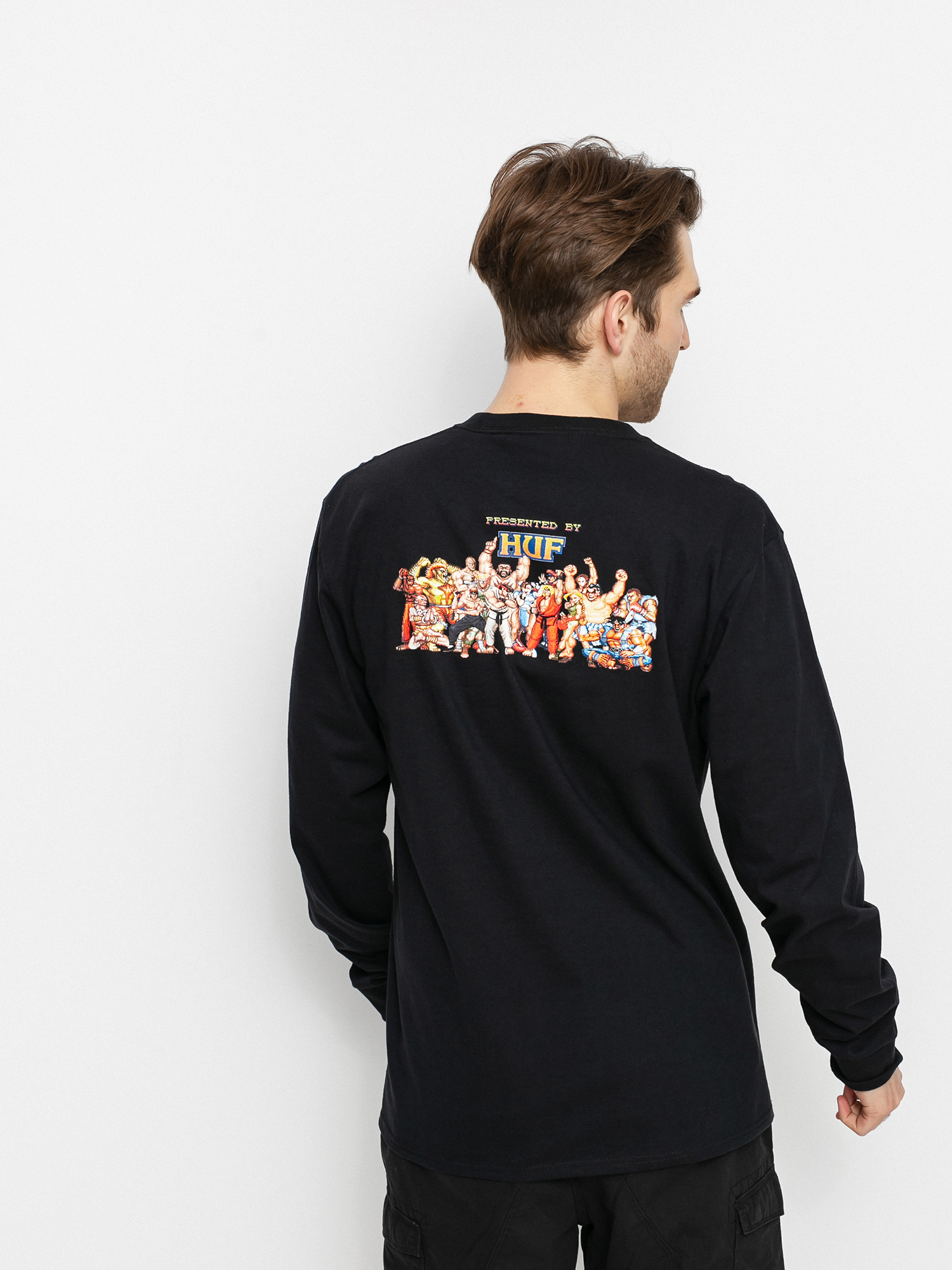 HUF X Street Fighter Ending Hosszú ujjú felső (black)