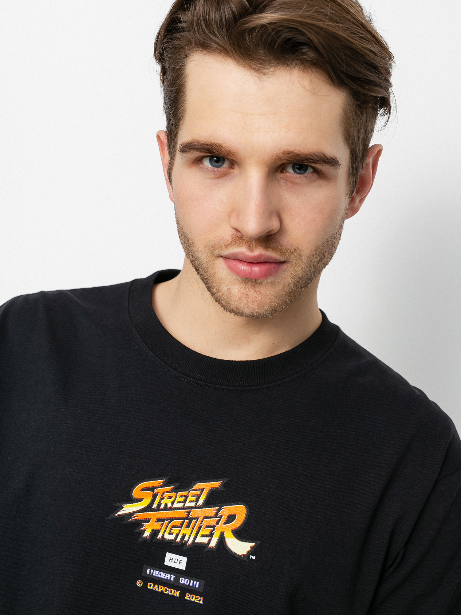HUF X Street Fighter Ending Hosszú ujjú felső (black)