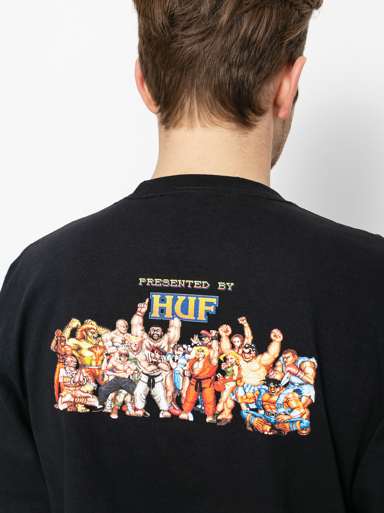 HUF X Street Fighter Ending Hosszú ujjú felső (black)