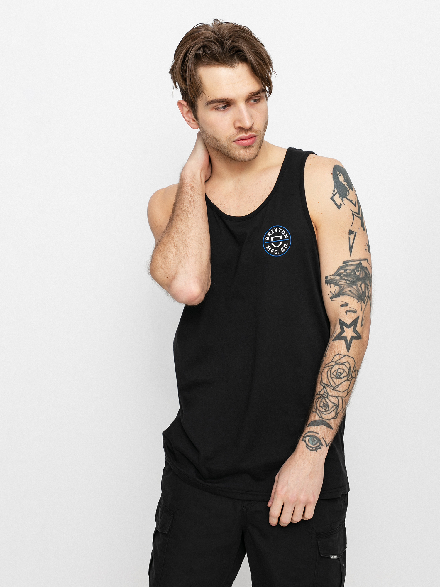 Brixton Crest Ujjatlan felső (black/royal)