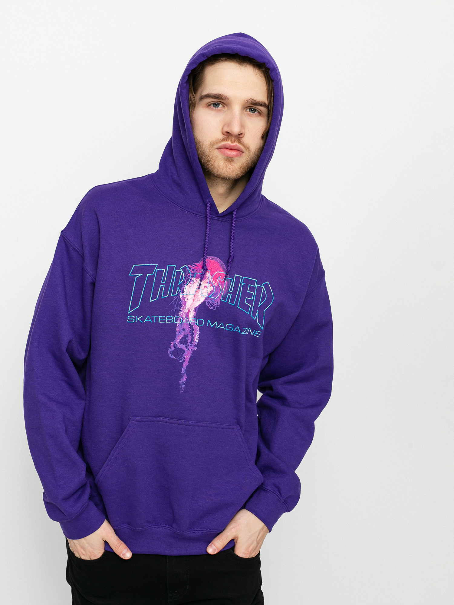 Thrasher Atlantic Drift HD Kapucnis pulóver (purple)