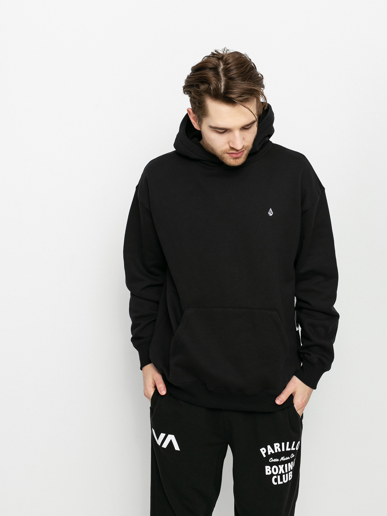 Volcom Erith HD Kapucnis pulóver (black)