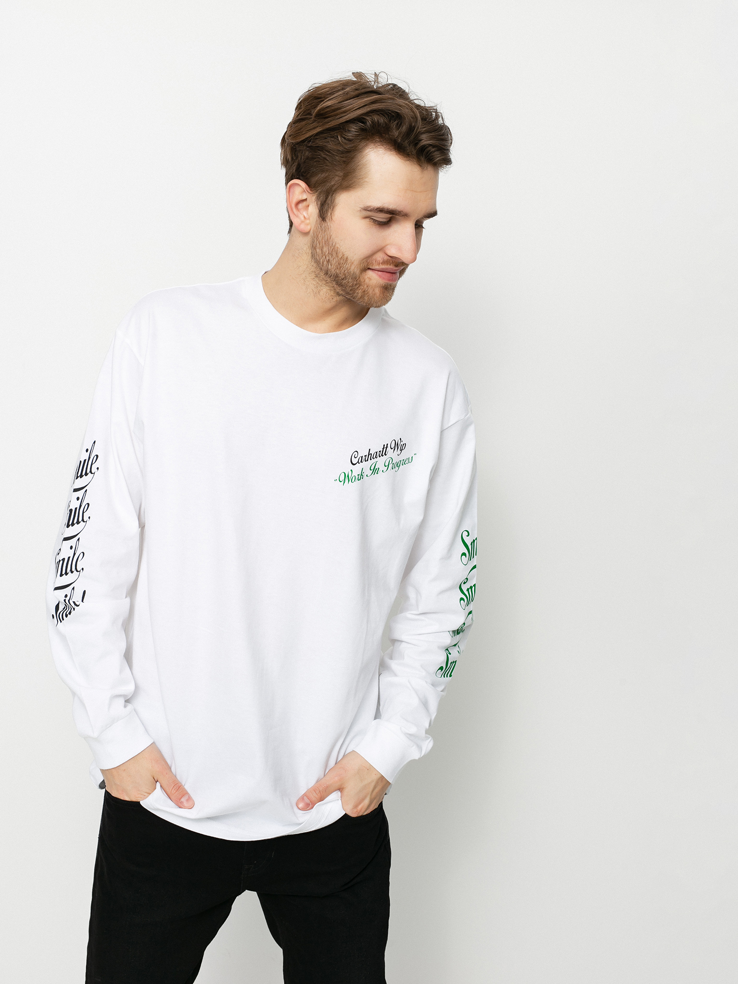 Carhartt WIP Smile Hosszú ujjú felső (white)