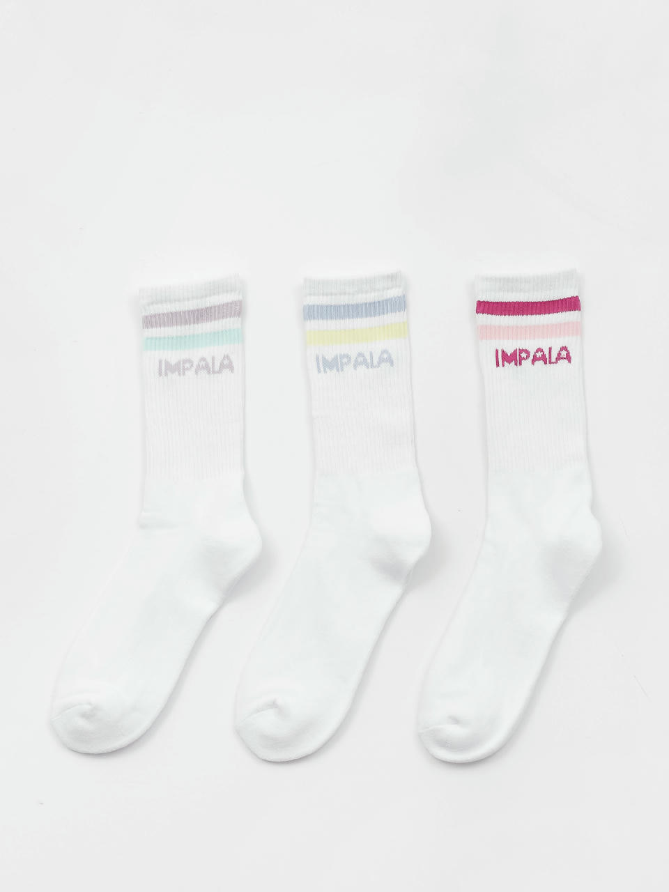 Impala Stripe 3 Pk Wmn Zokni (pastel)