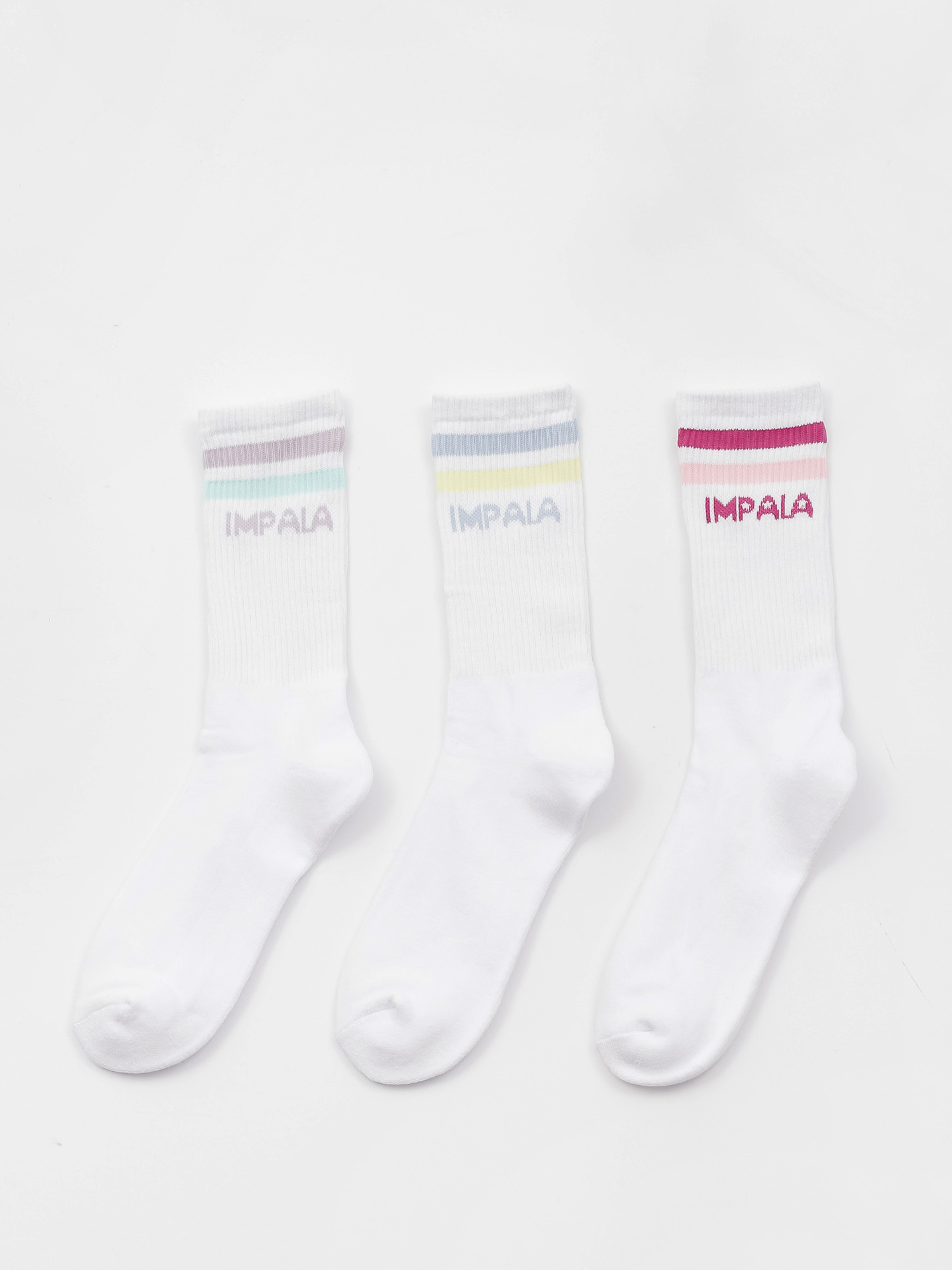 Impala Stripe 3 Pk Wmn Zokni (pastel)