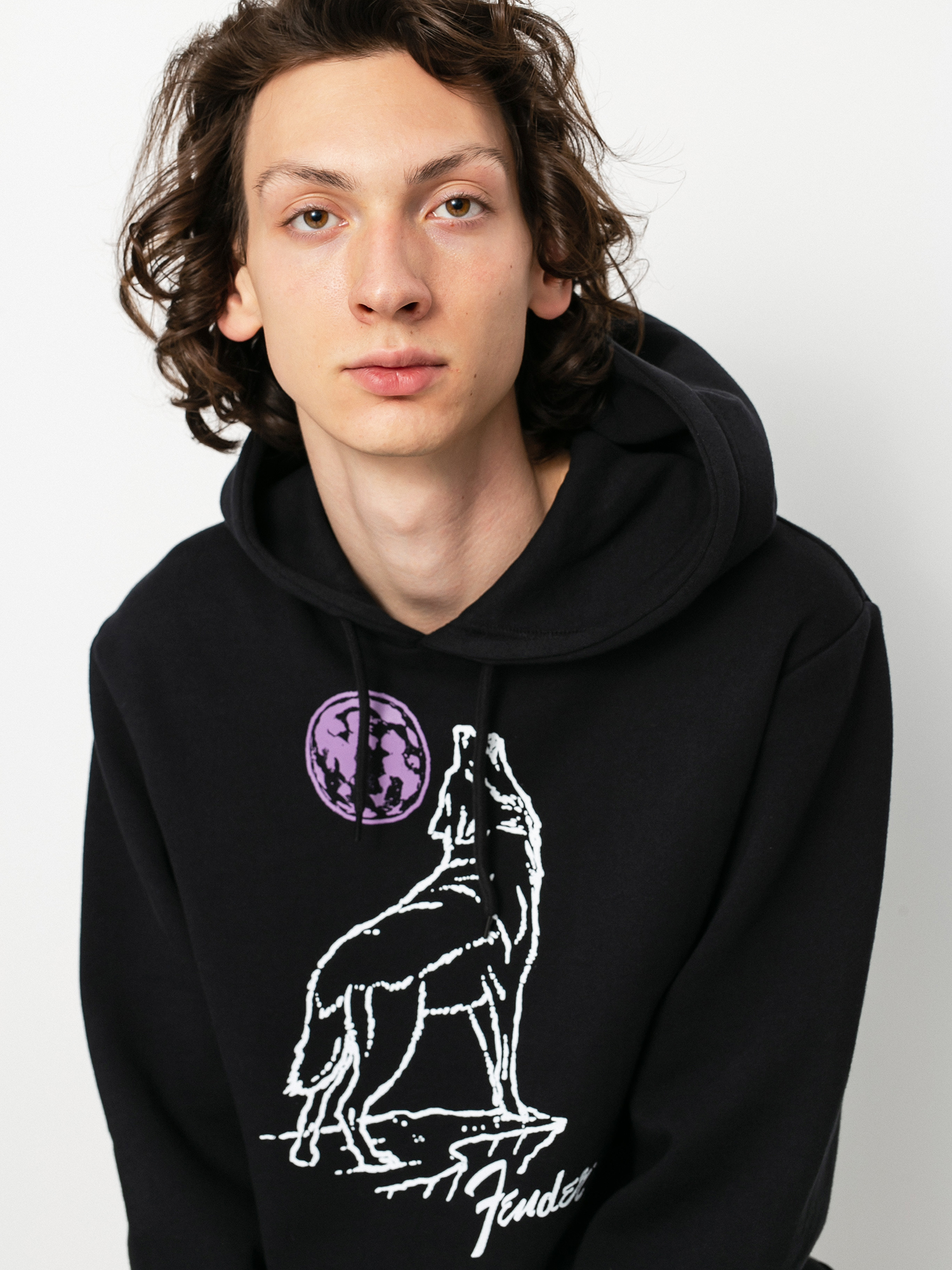 Brixton Fender Howlin HD Kapucnis pulóver (black)