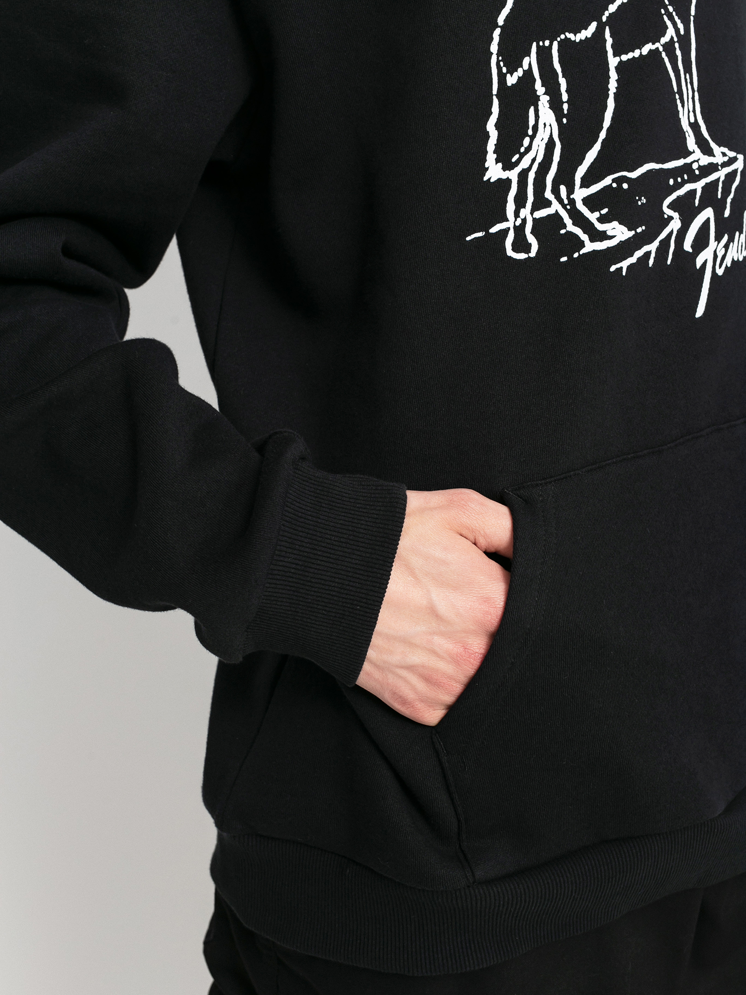 Brixton Fender Howlin HD Kapucnis pulóver (black)