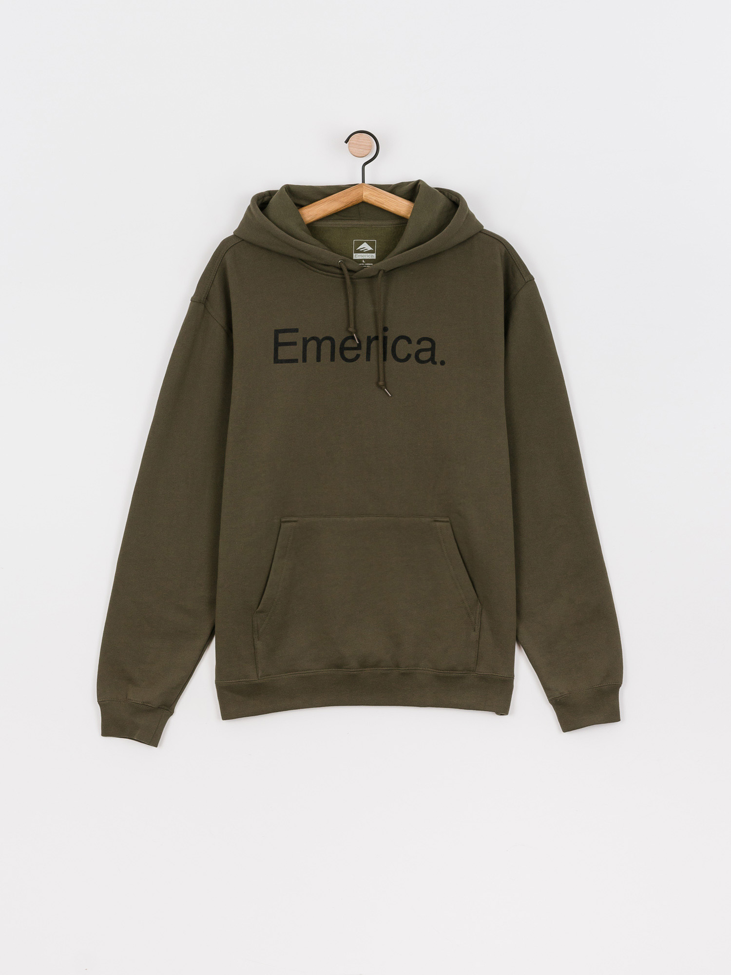 Emerica Pure Logo HD Kapucnis pulóver (army)