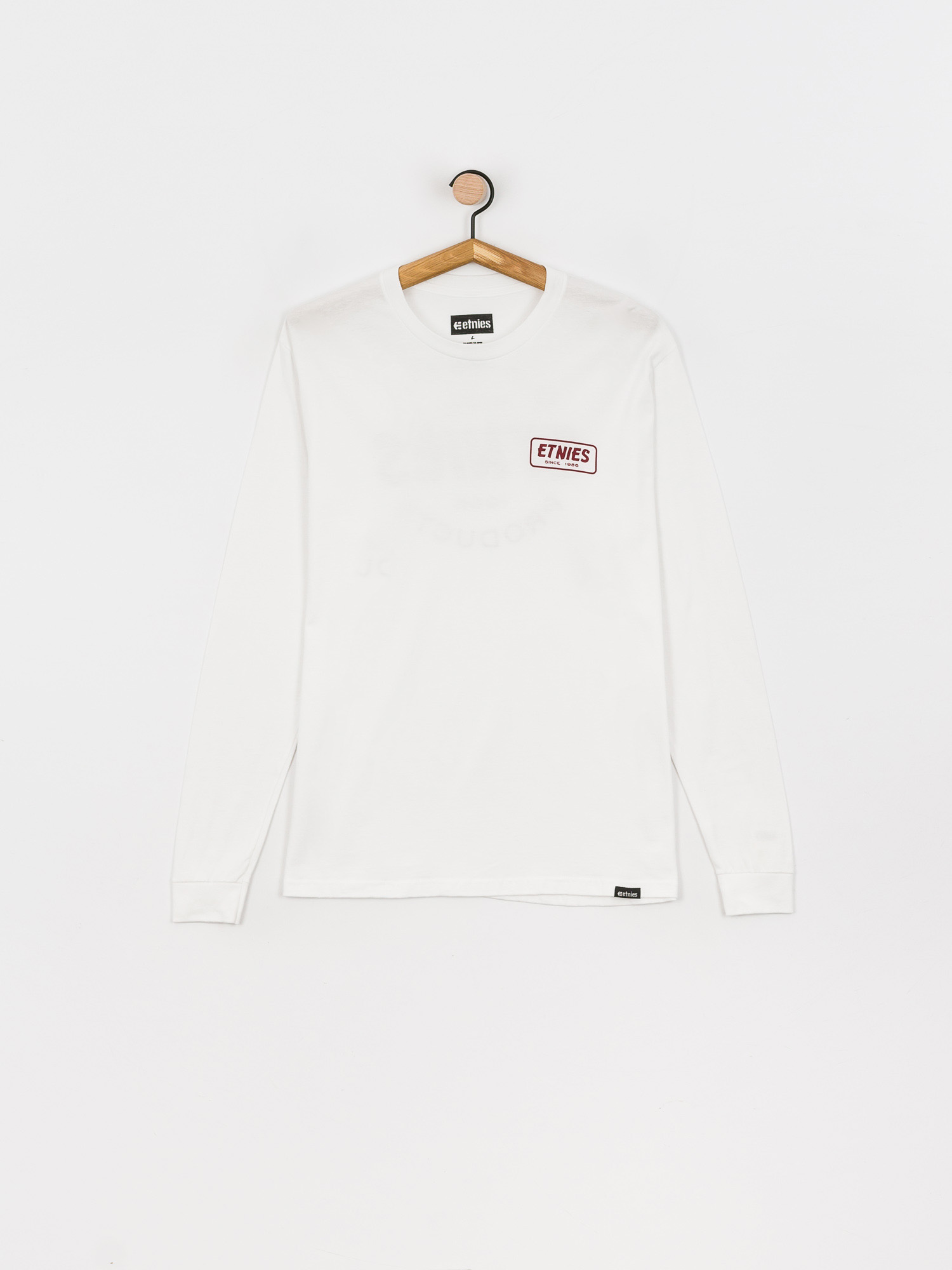 Etnies Quality Control Hosszú ujjú felső (white/burgundy)