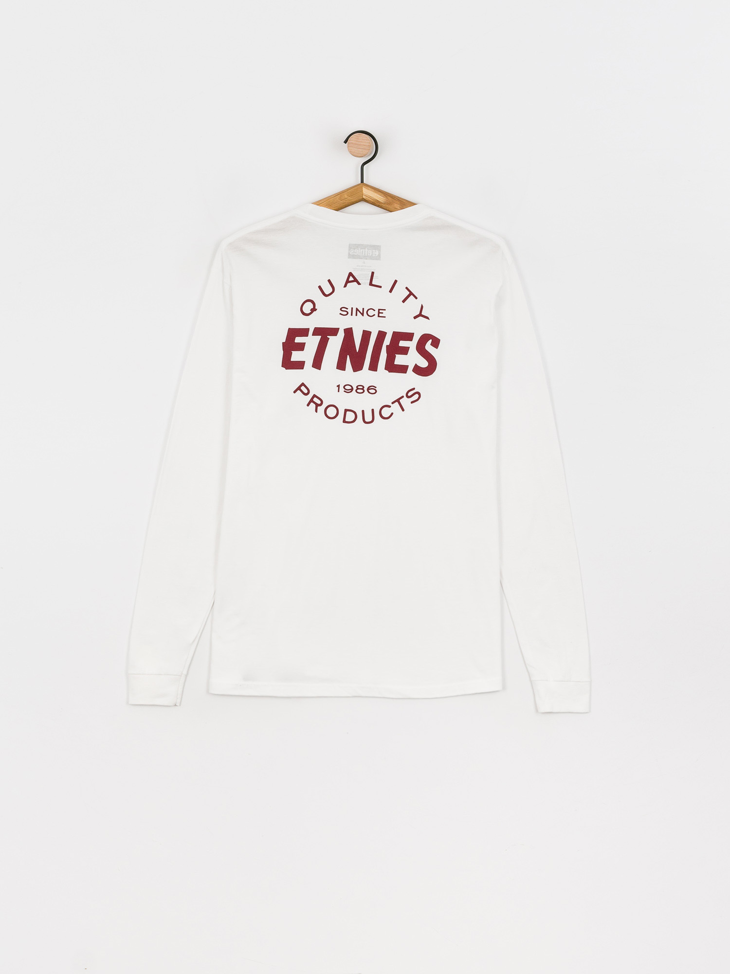 Etnies Quality Control Hosszú ujjú felső (white/burgundy)