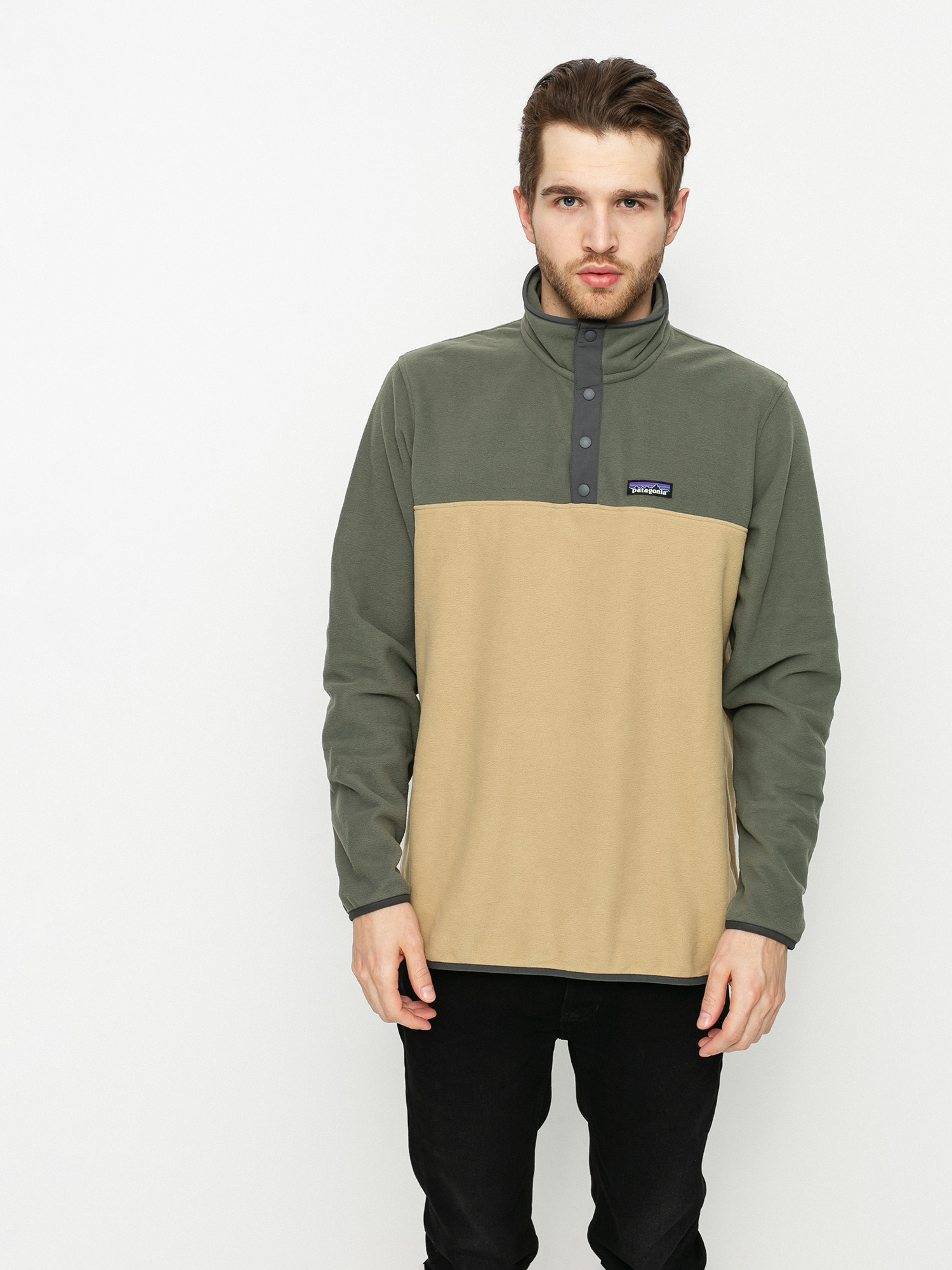 Férfi Patagonia Micro D Snap T Polár pulóver (classic tan)