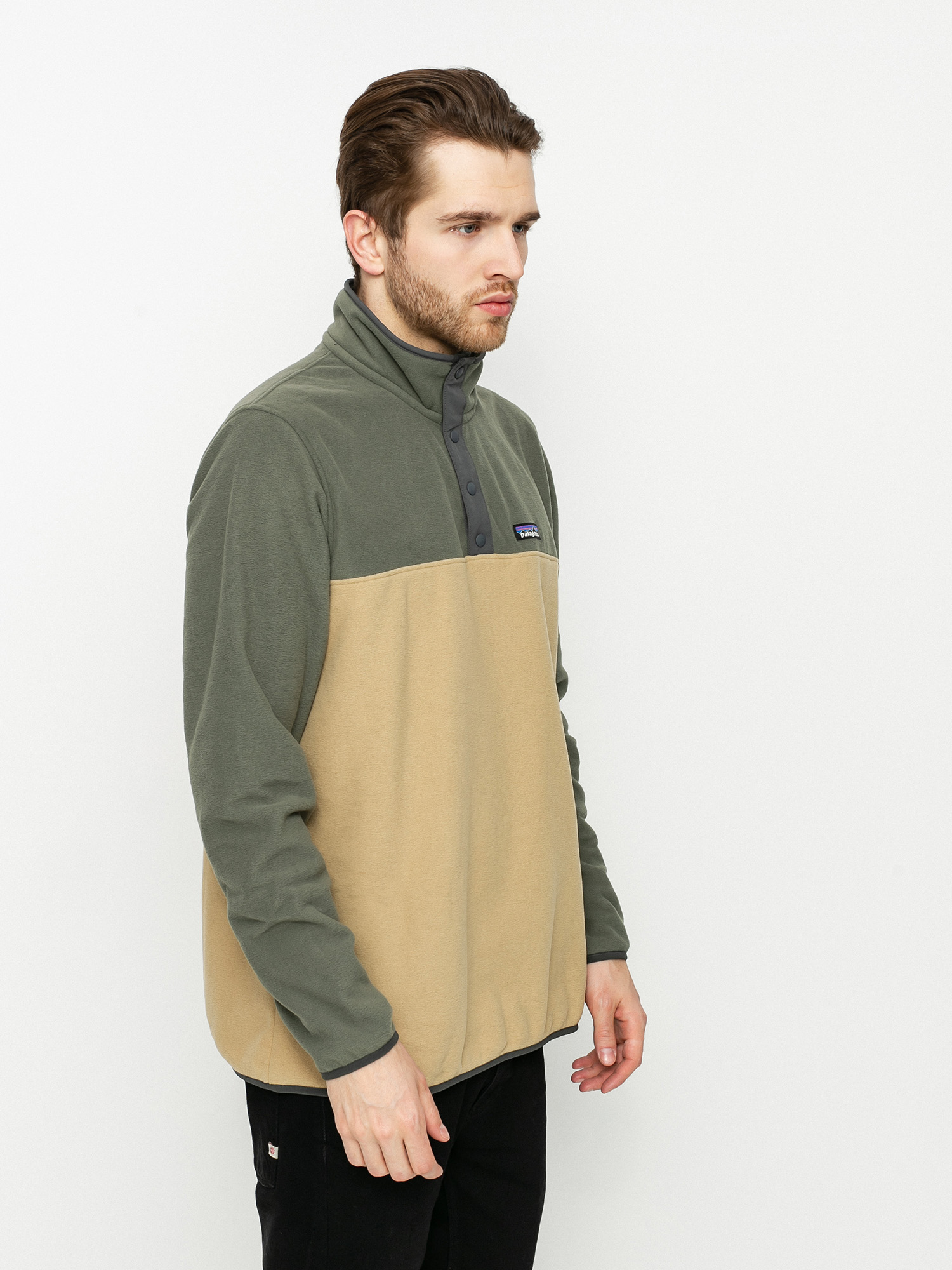 Férfi Patagonia Micro D Snap T Polár pulóver (classic tan)