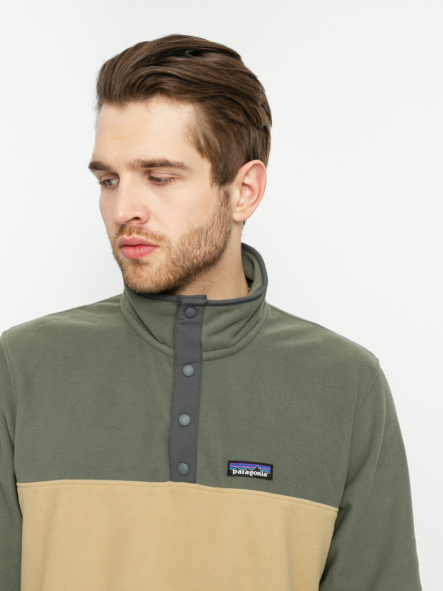 Férfi Patagonia Micro D Snap T Polár pulóver (classic tan)