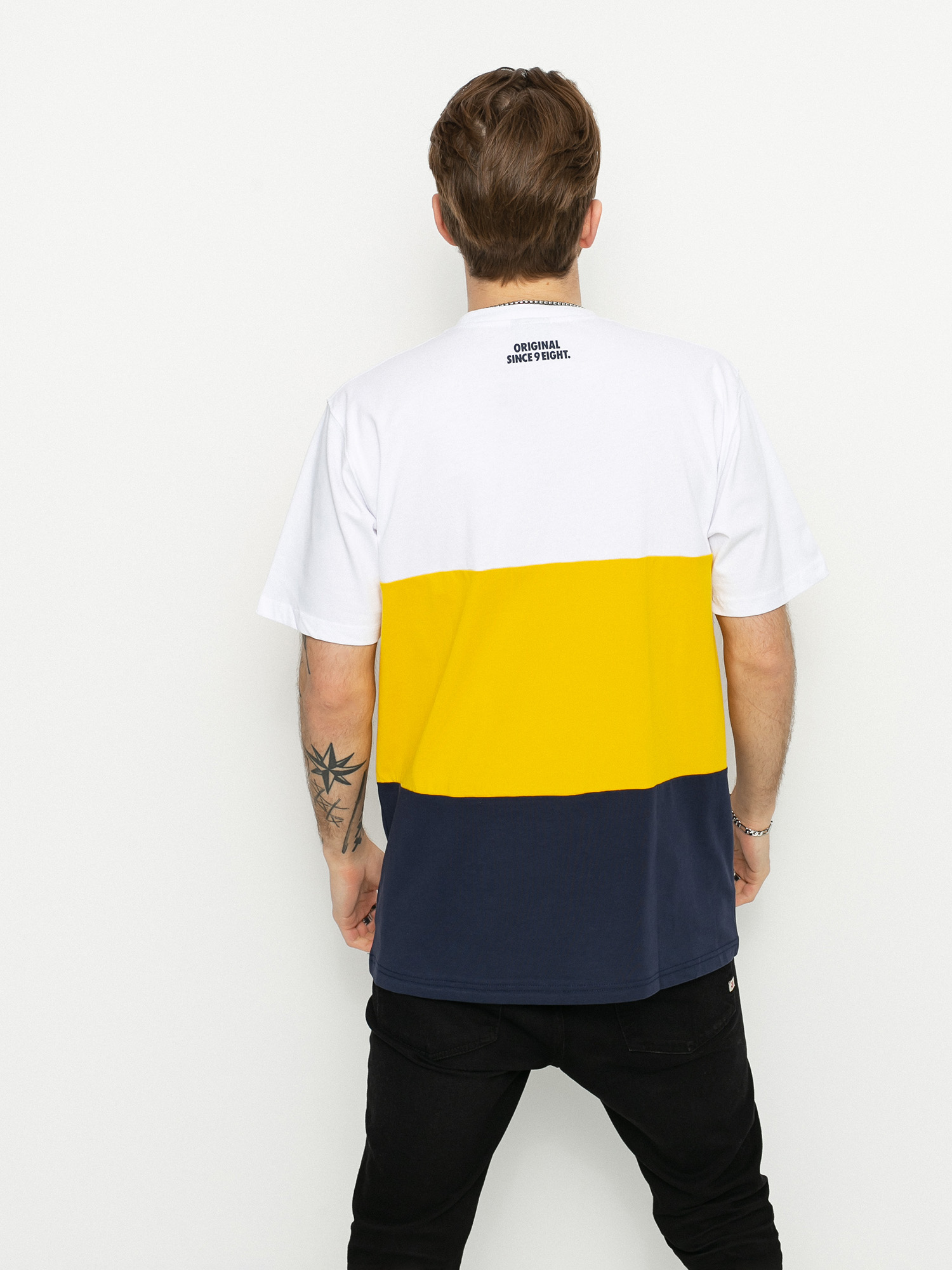 MassDnm Zone Ujjatlan felső (white/gold/navy)